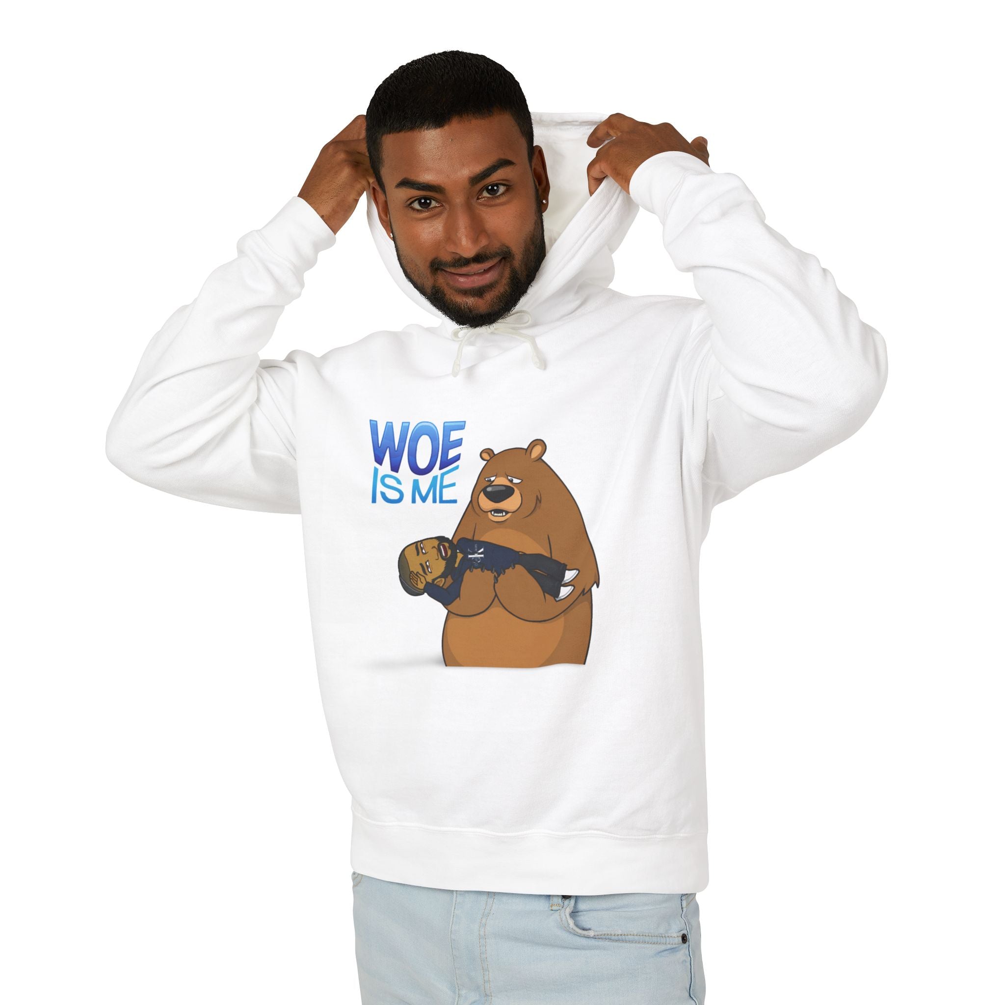 Limited Edition Whimsical Bear Graphic Hoodie, Cute Lightweight Sweatshirt for Daily Wear, Ideal Gift for Animal Lovers, Cozy Layer for All Seasons