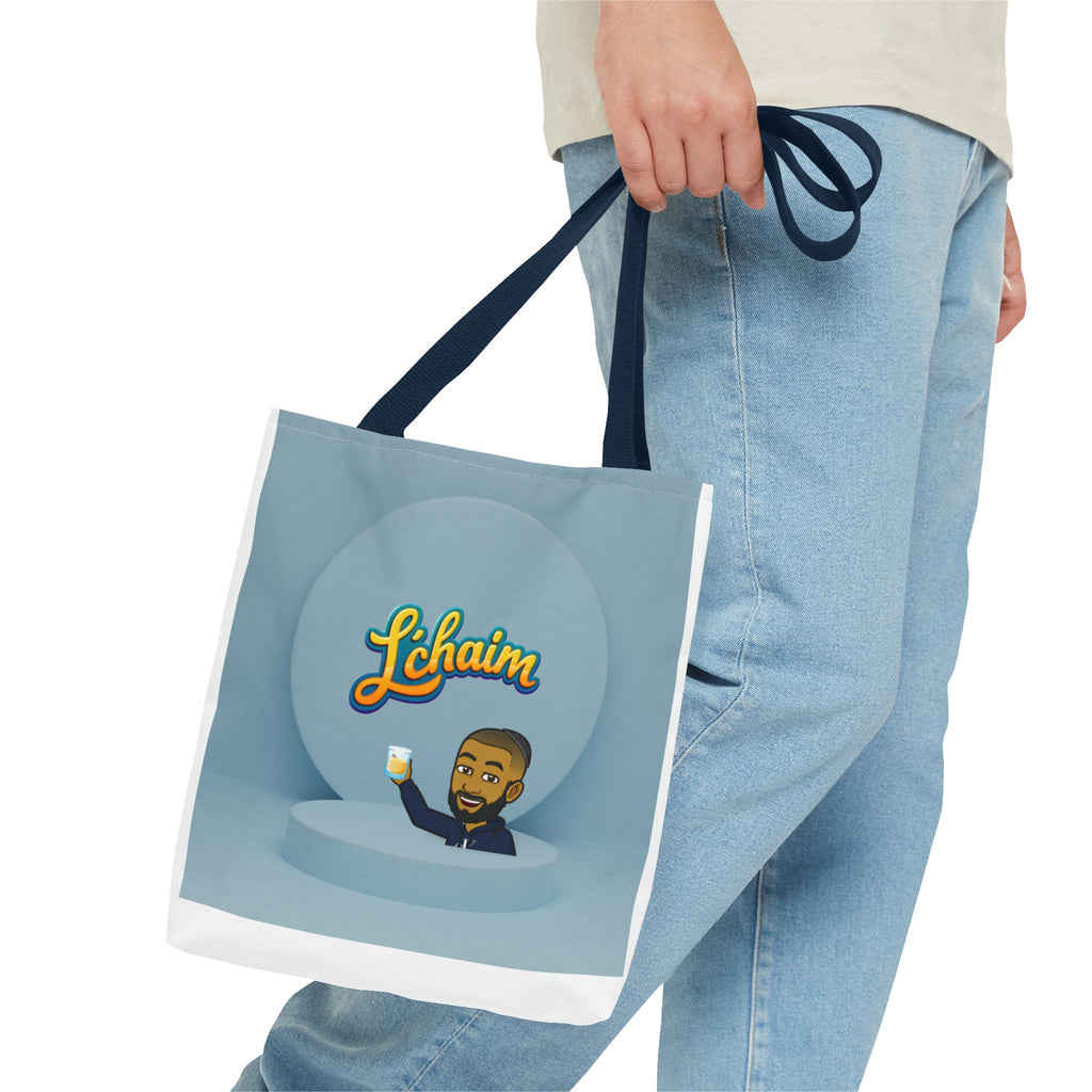 Dov's L'Chaim Tote Bag Collection - Fun Jewish Celebration Bag for Gifts, Party, Shabbat