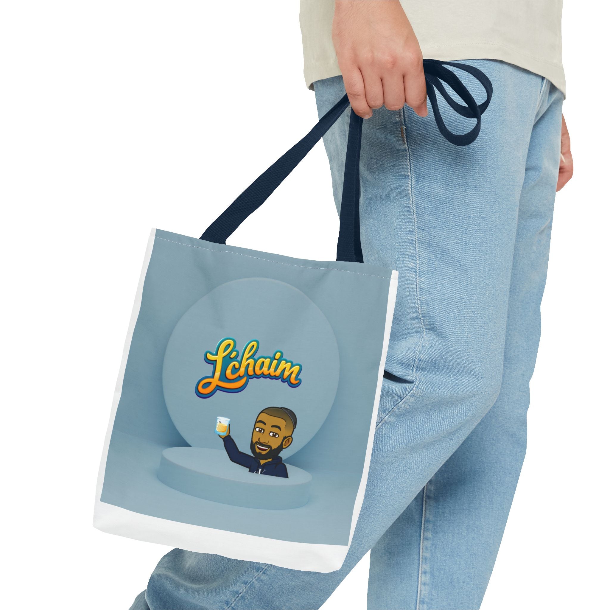 Dov's L'Chaim Tote Bag Collection - Fun Jewish Celebration Bag for Gifts, Party, Shabbat
