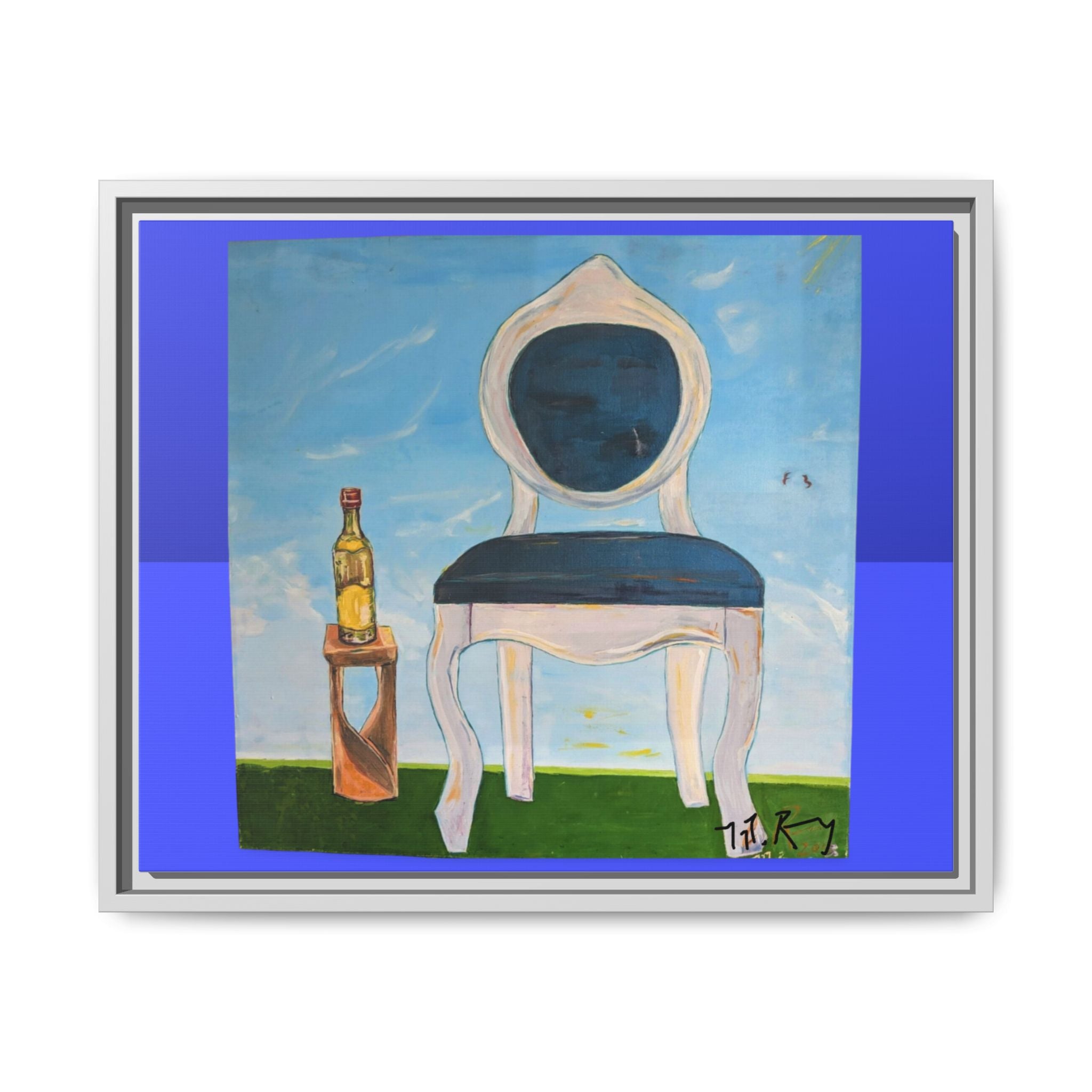 Colorful Framed Canvas Art by Dovid Remy - Modern Chair Painting for Home Décor, Gallery Wall, Gift for Art Lovers, Unique Wall Art, Vibrant [...]