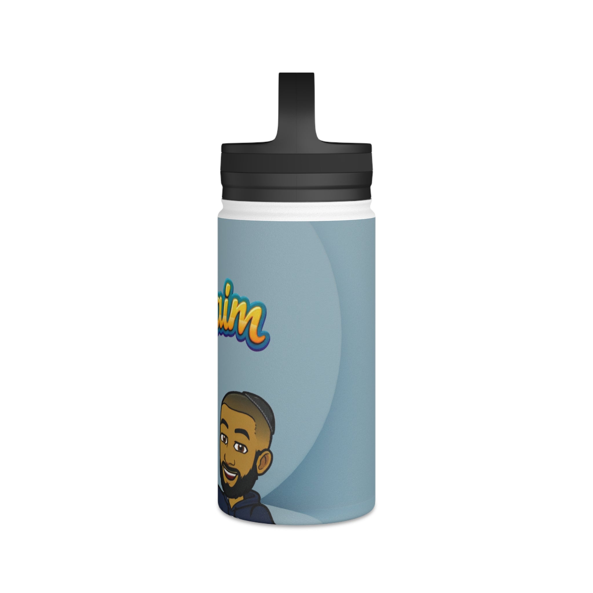 Dov's Charming L'Chaim Stainless Steel Water Bottle, Unique Gift for Celebrations, Hydration on the Go, Travel Hydration Bottle, Jewish Humor Gift