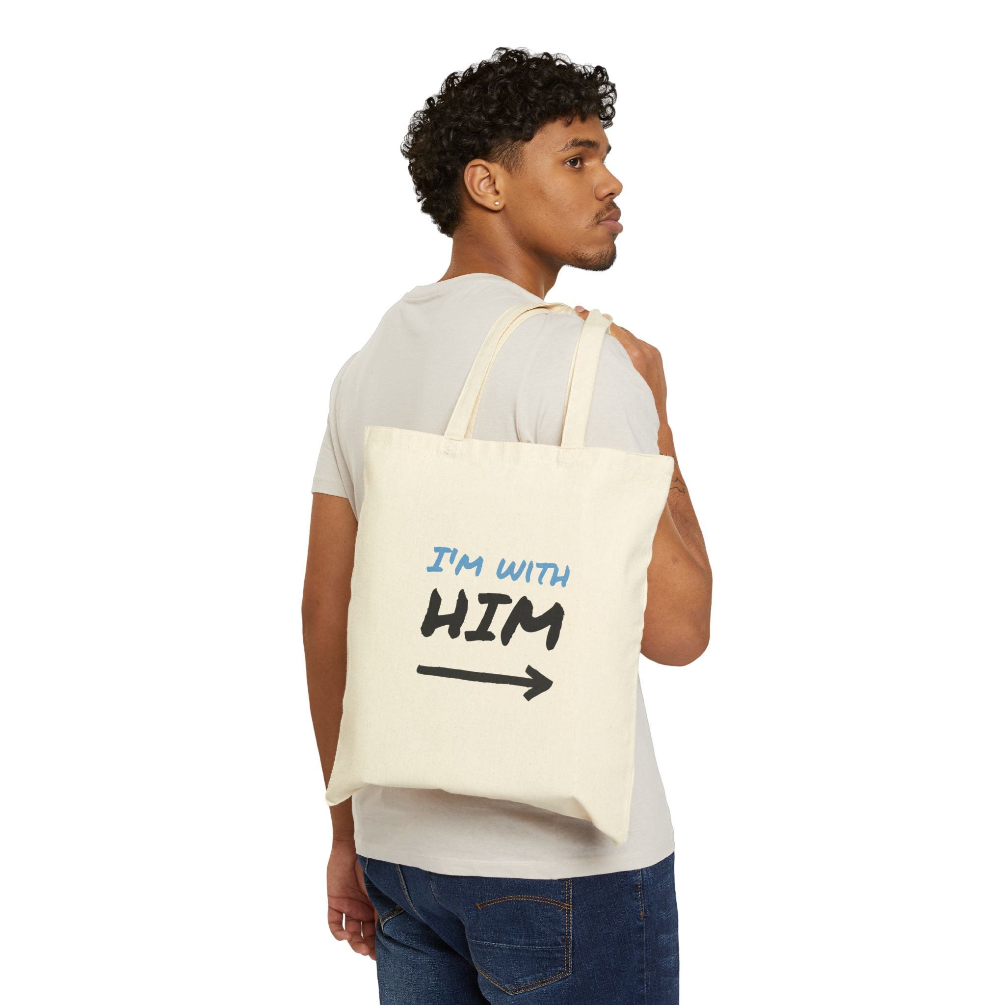 Dov's Playful Cotton Canvas Tote Bag - Versatile Eco-Friendly Bag, Summer Outing Essential, Gift for Friends, Casual Everyday Use, Perfect [...]