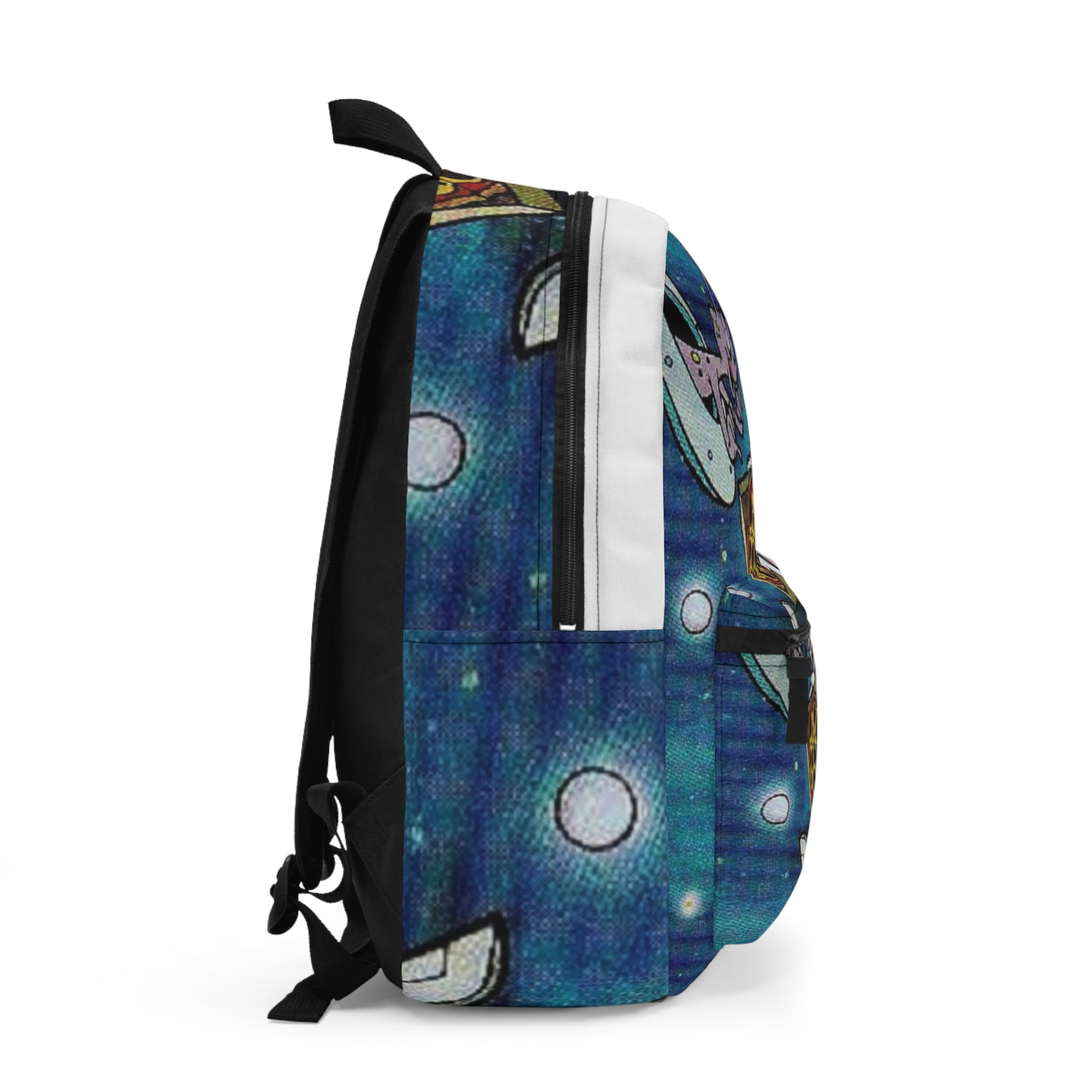 Limited Edition Dysney-Themed Cosmic Cartoon Backpack, Fun Space-Themed Pack for Kids, School, Travel, Gifts, Birthday, Adventure, Vibrant Design