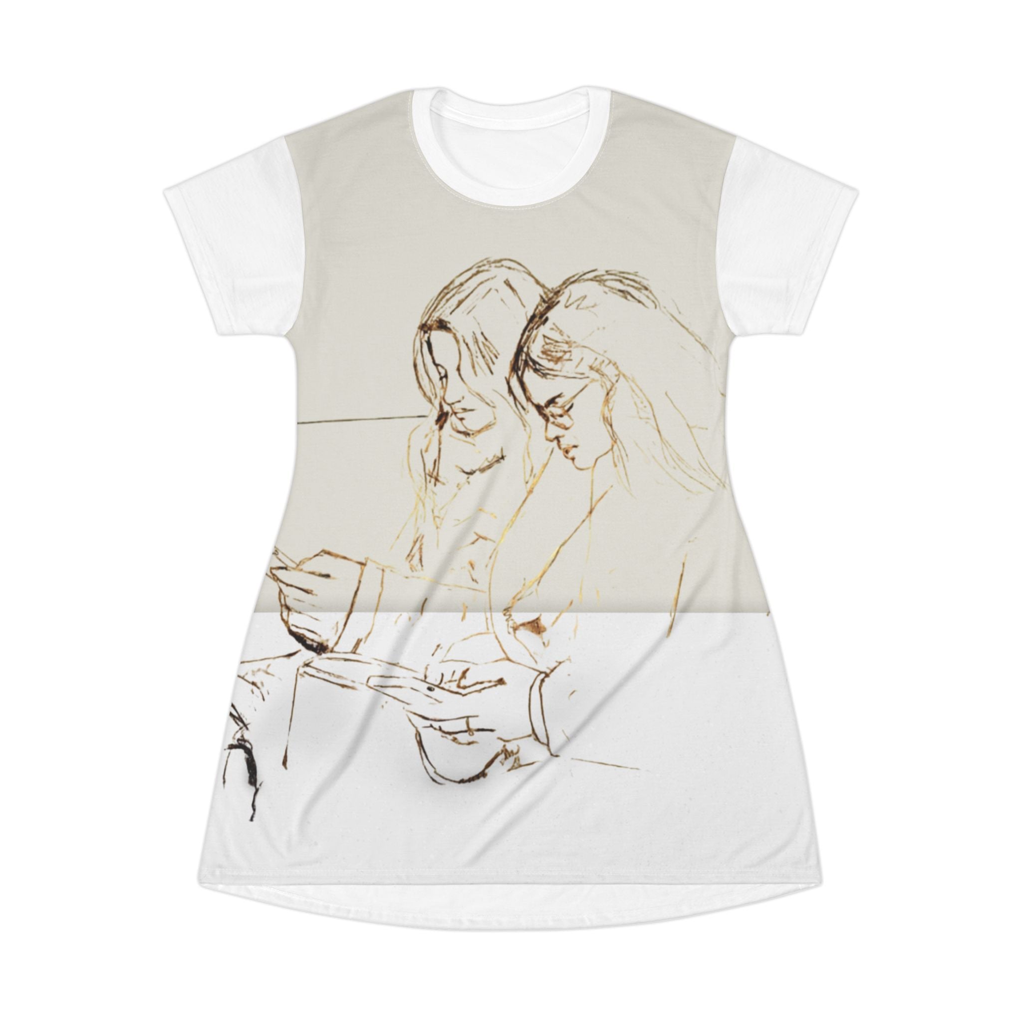 Limited Edition Chic Comfort T-Shirt Dress, Casual Summer Dress, Everyday Wear, Perfect Gift for Friends, Relaxed Aesthetic Outfit