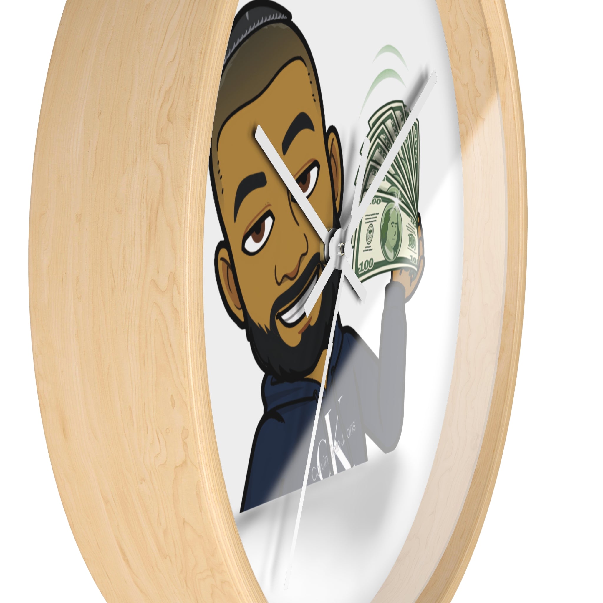 Dov's Funny Cartoon Wall Clock - Motivational Decor, Gift for Entrepreneurs, Office Clock, Unique Home Decor, Geeky Wall Art