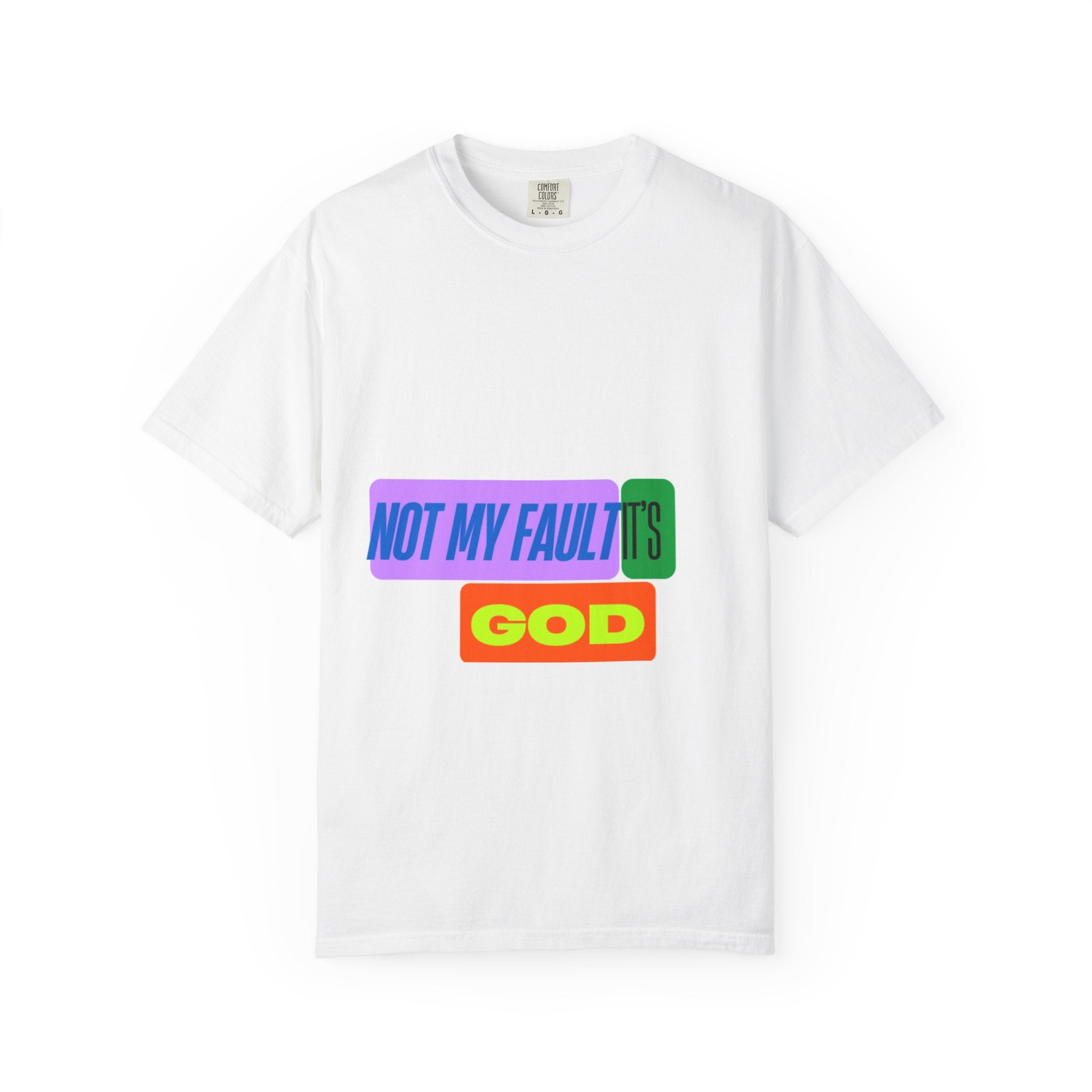 Vibrant Statement T-Shirt, Casual Wear, Gift for Friends, Faith-Inspired Apparel, Summer Style, Unique Graphic Tee