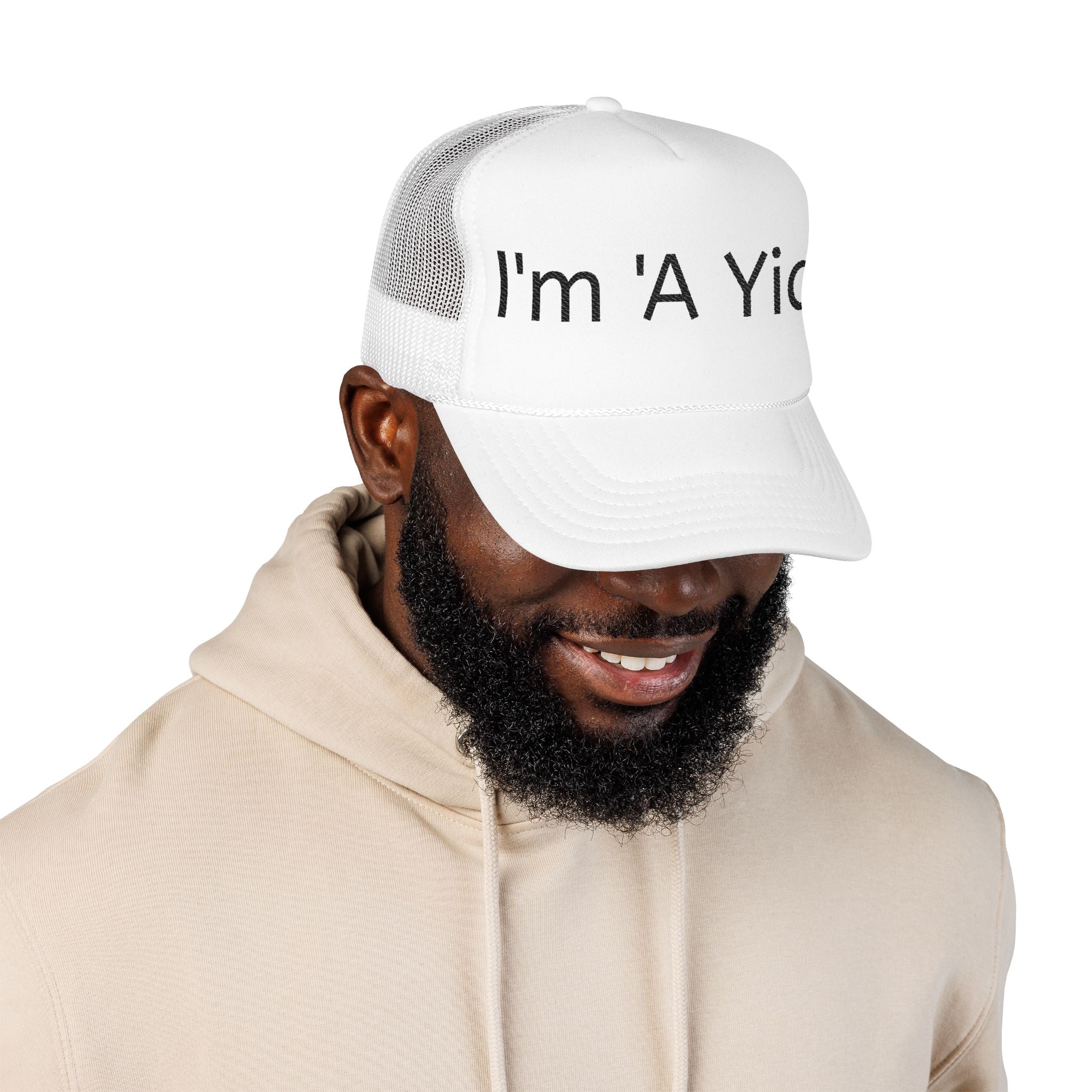Limited Edition Embroidered Foam Trucker Hat - 'I'm A Yid', Perfect for Jewish Celebrations, Casual Wear, Gift Idea, Sports Events, Summer Style