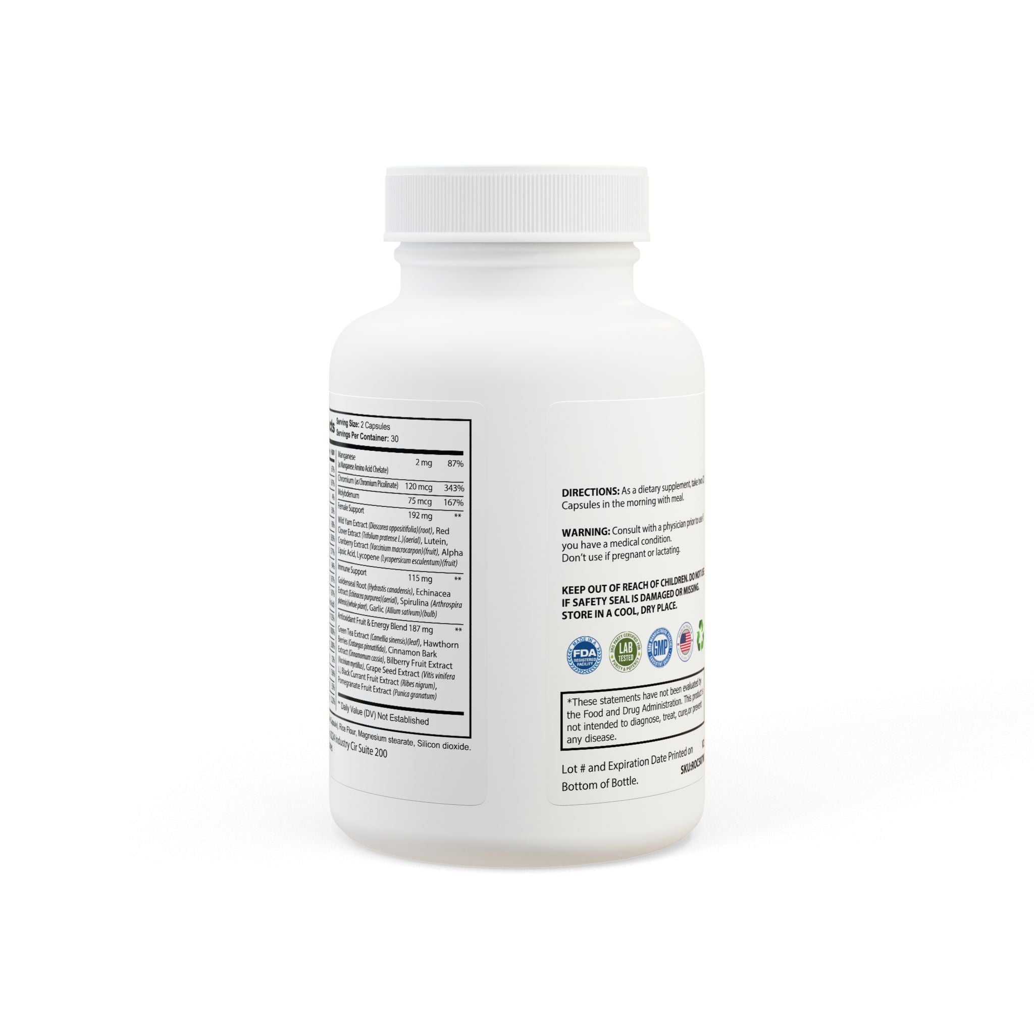Be Well Multivitamin for Women Supplement (60 Capsules)