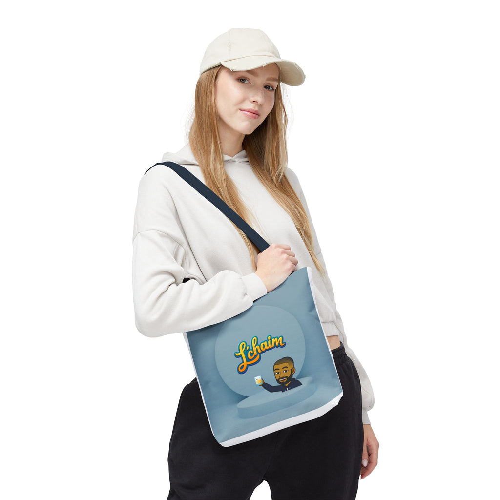 Dov's L'Chaim Tote Bag Collection - Fun Jewish Celebration Bag for Gifts, Party, Shabbat