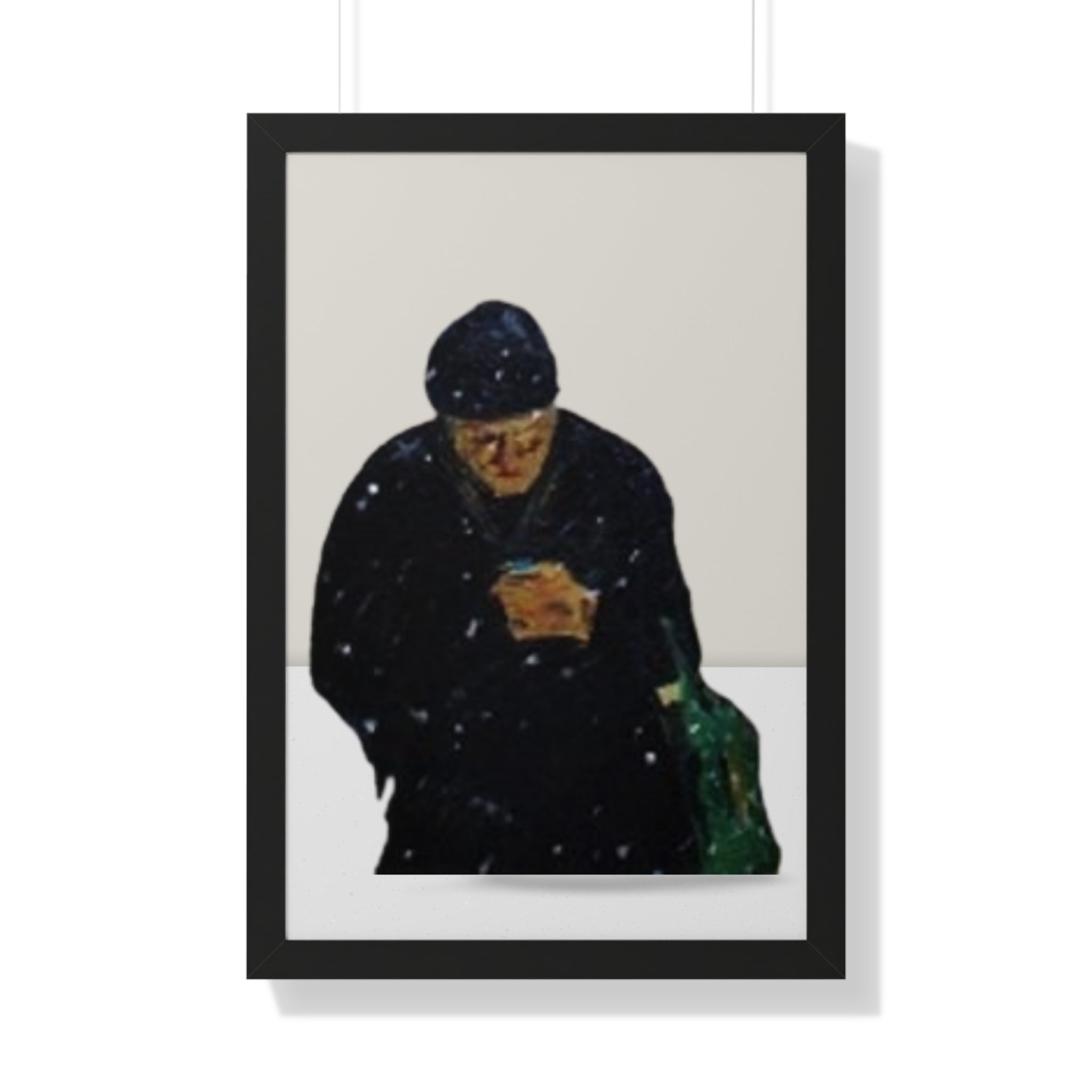 Framed Vertical Poster: Thoughtful Art by Dovid Remy for Home Decor, Unique Gift, Wall Art, Modern Art, Cozy Atmosphere