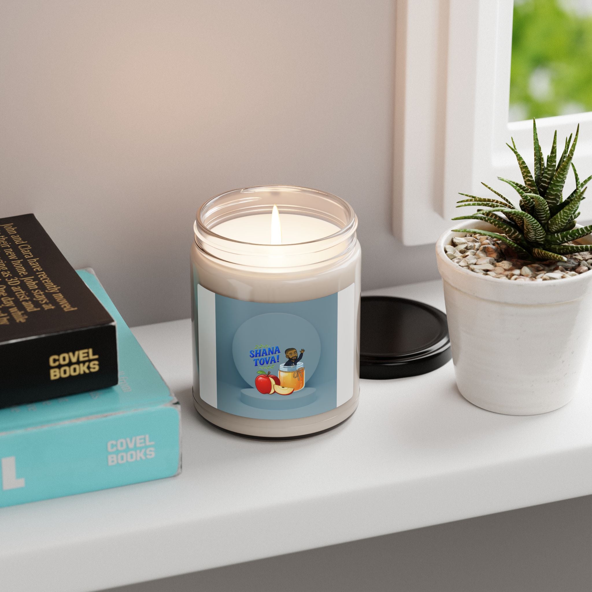 Dov's Rosh Hashanah Scented Candle Collection, Sweet Aromatic Candle for New Year, Seasonal Decor, Gift for Friends, Eco-Friendly Soy Wax