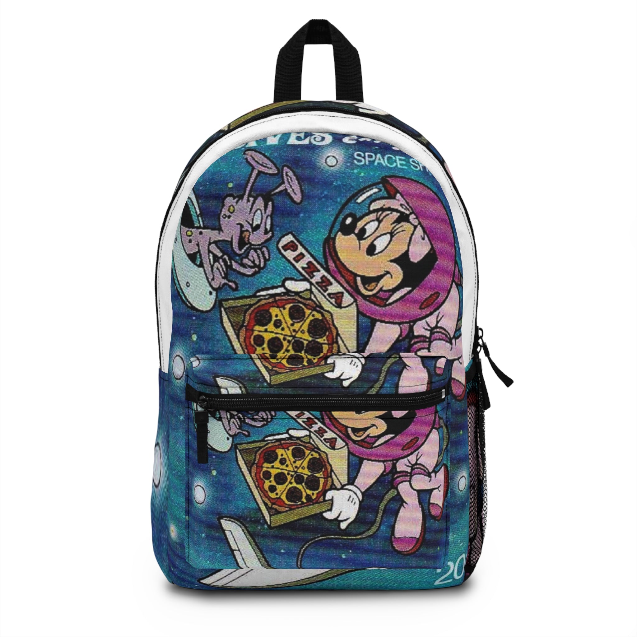 Limited Edition Dysney-Themed Cosmic Cartoon Backpack, Fun Space-Themed Pack for Kids, School, Travel, Gifts, Birthday, Adventure, Vibrant Design