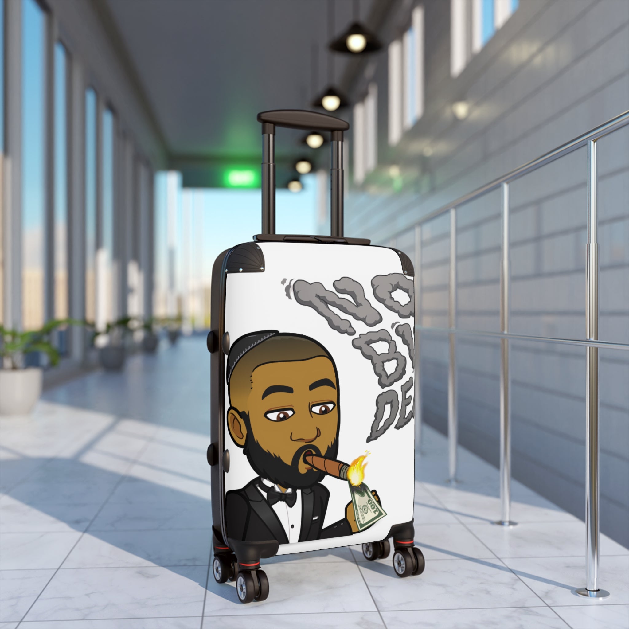 Dov's Stylish Carry-On Suitcase for Travel Enthusiasts, Funny Travel Bag, Premium Luggage, Ideal for Vacations, Great Gift for Travelers