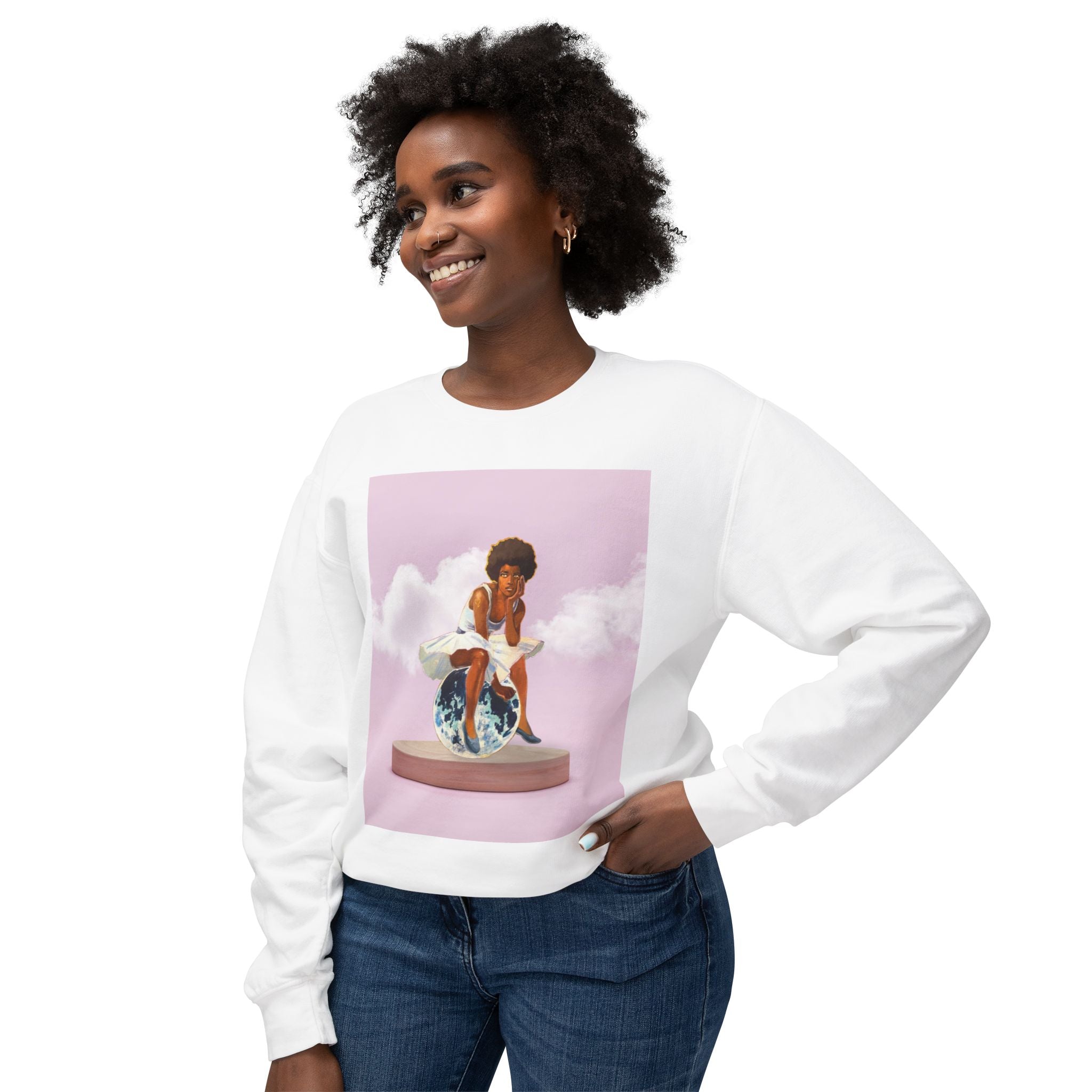 Limited Edition Stylish Unisex Crewneck Sweatshirt with Inspirational Art, Cozy Gift for Her, Perfect for Casual Wear, Self-Care Reminder, Birthday Gift