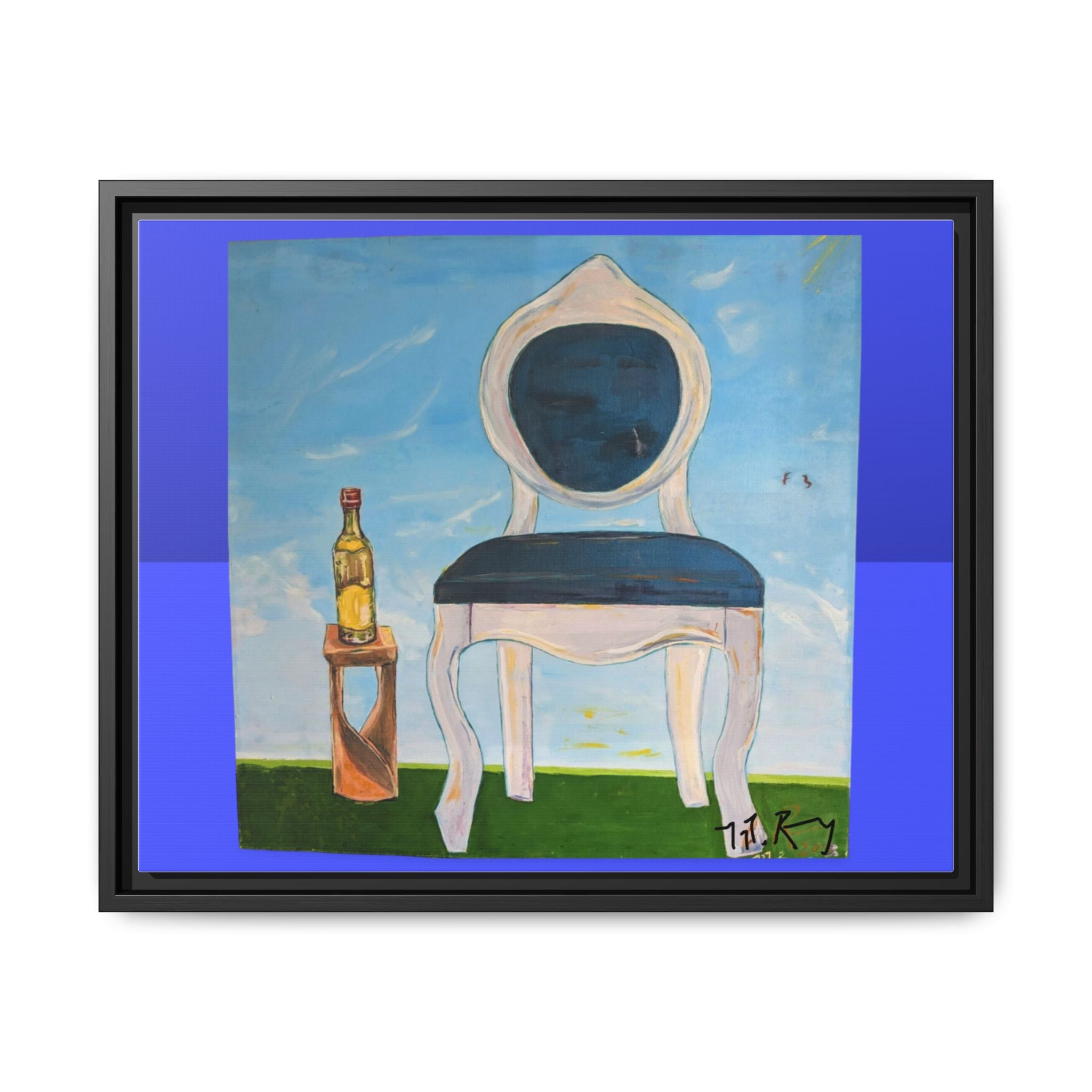 Colorful Framed Canvas Art by Dovid Remy - Modern Chair Painting for Home Décor, Gallery Wall, Gift for Art Lovers, Unique Wall Art, Vibrant [...]