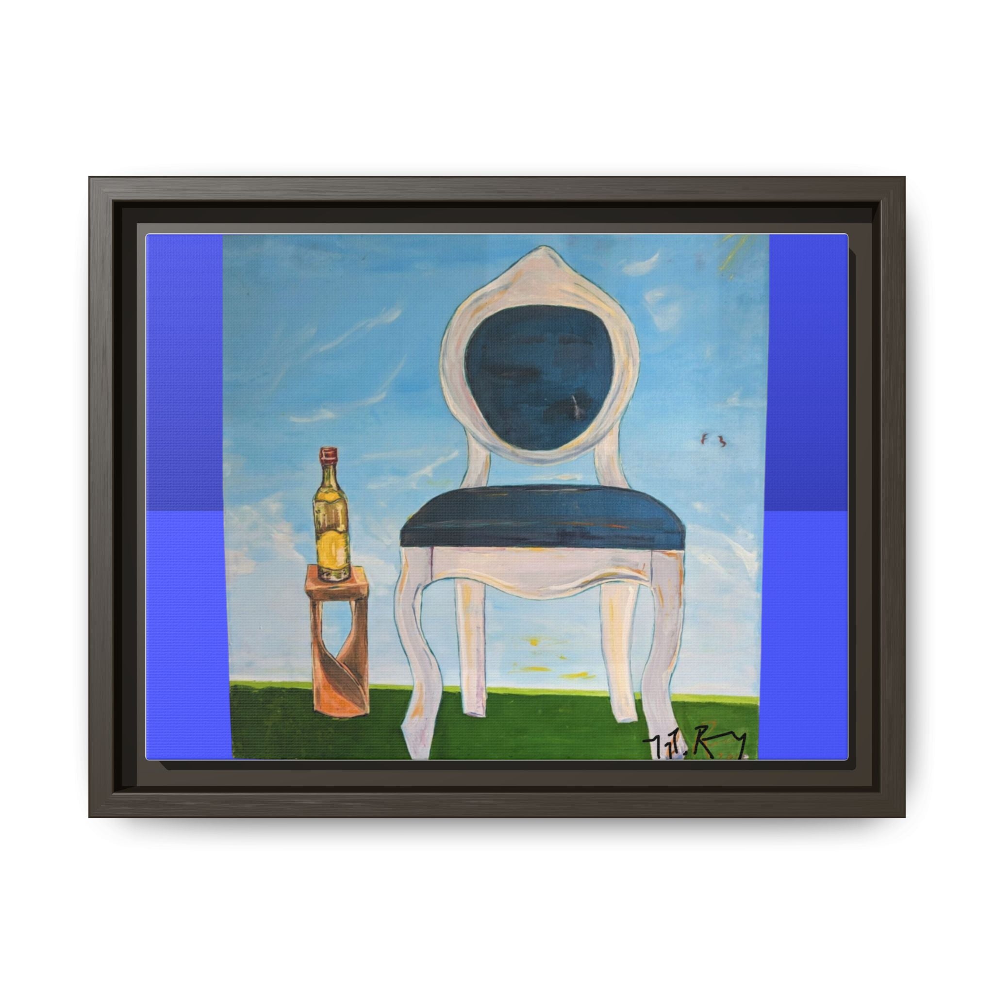 Colorful Framed Canvas Art by Dovid Remy - Modern Chair Painting for Home Décor, Gallery Wall, Gift for Art Lovers, Unique Wall Art, Vibrant [...]