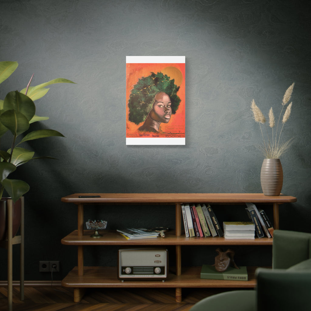 Artistic Canvas Print, Afrocentric Wall Art by Ronald Remy, Unique Home Decor, Gift for Art Lovers, Bohemian Decor, Inspirational Artwork