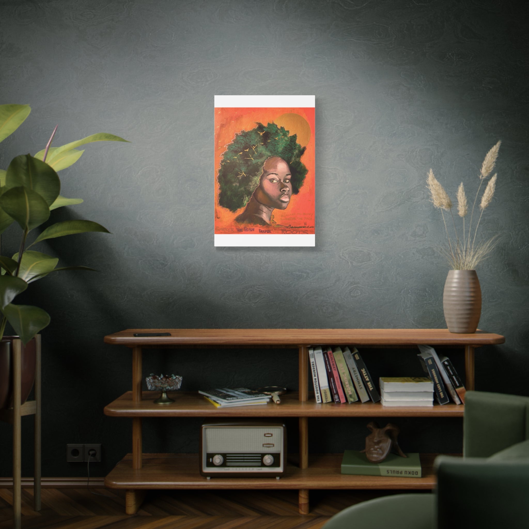 Artistic Canvas Print, Afrocentric Wall Art by Ronald Remy, Unique Home Decor, Gift for Art Lovers, Bohemian Decor, Inspirational Artwork