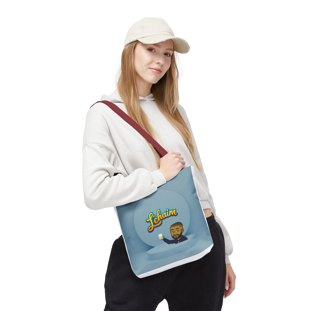 Dov's L'Chaim Tote Bag Collection - Fun Jewish Celebration Bag for Gifts, Party, Shabbat
