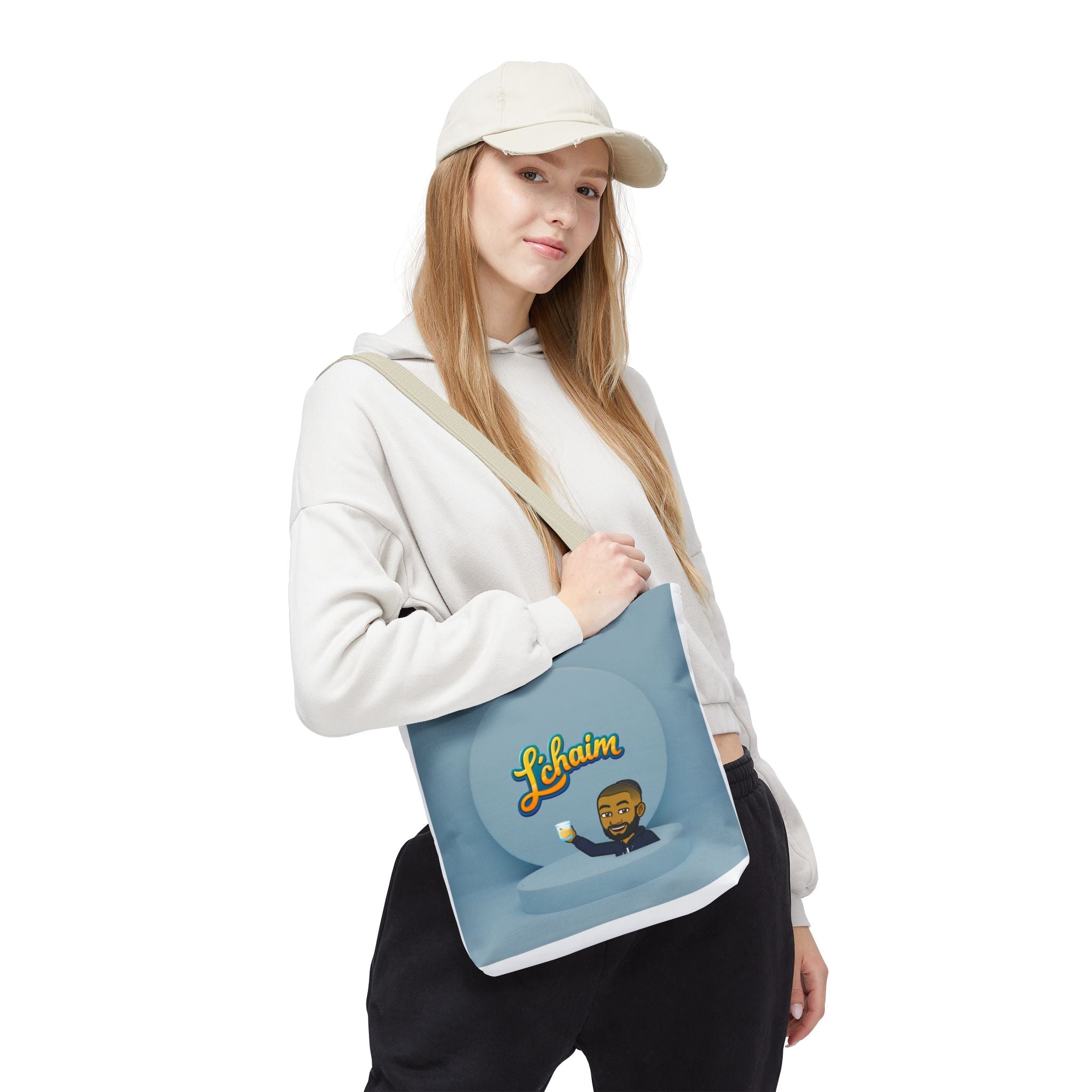 Dov's L'Chaim Tote Bag Collection - Fun Jewish Celebration Bag for Gifts, Party, Shabbat