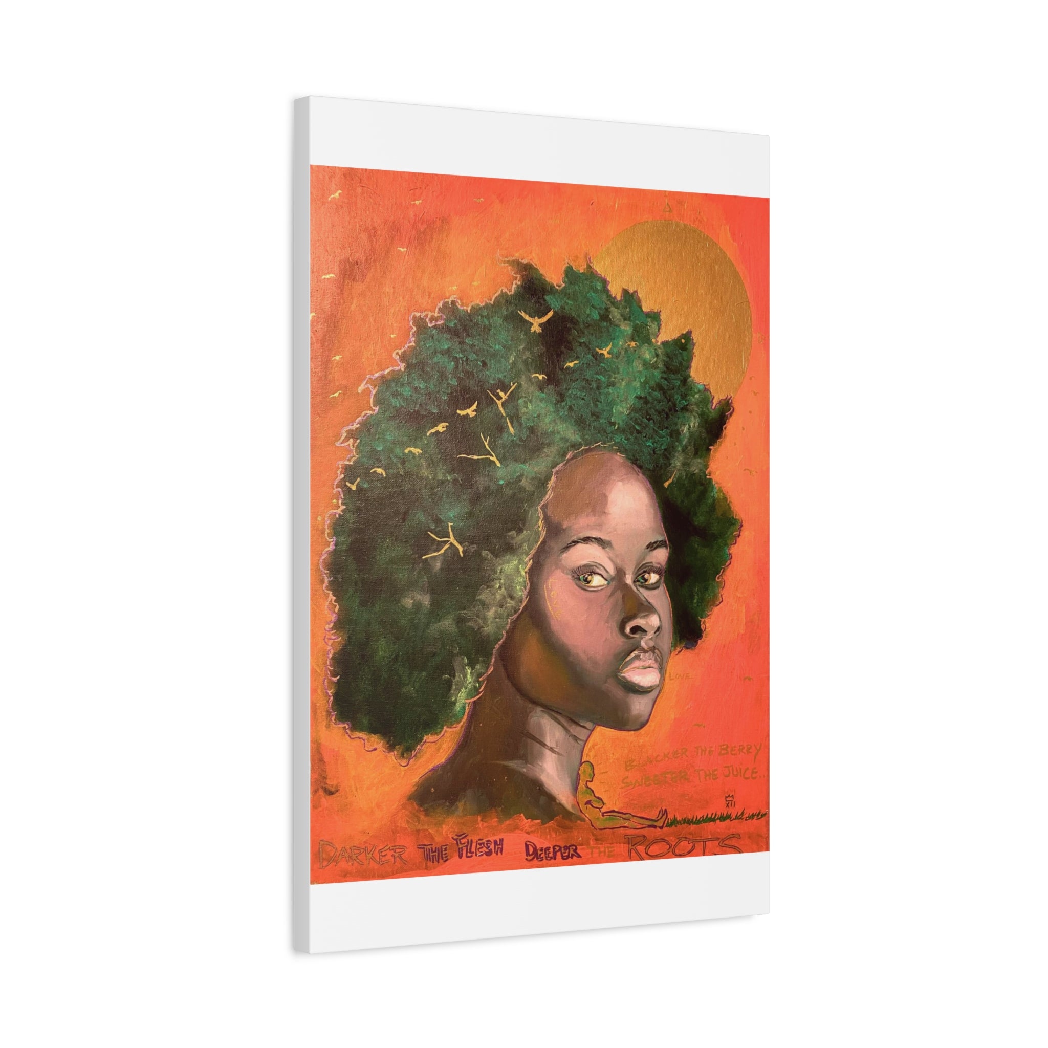 Artistic Canvas Print, Afrocentric Wall Art by Ronald Remy, Unique Home Decor, Gift for Art Lovers, Bohemian Decor, Inspirational Artwork