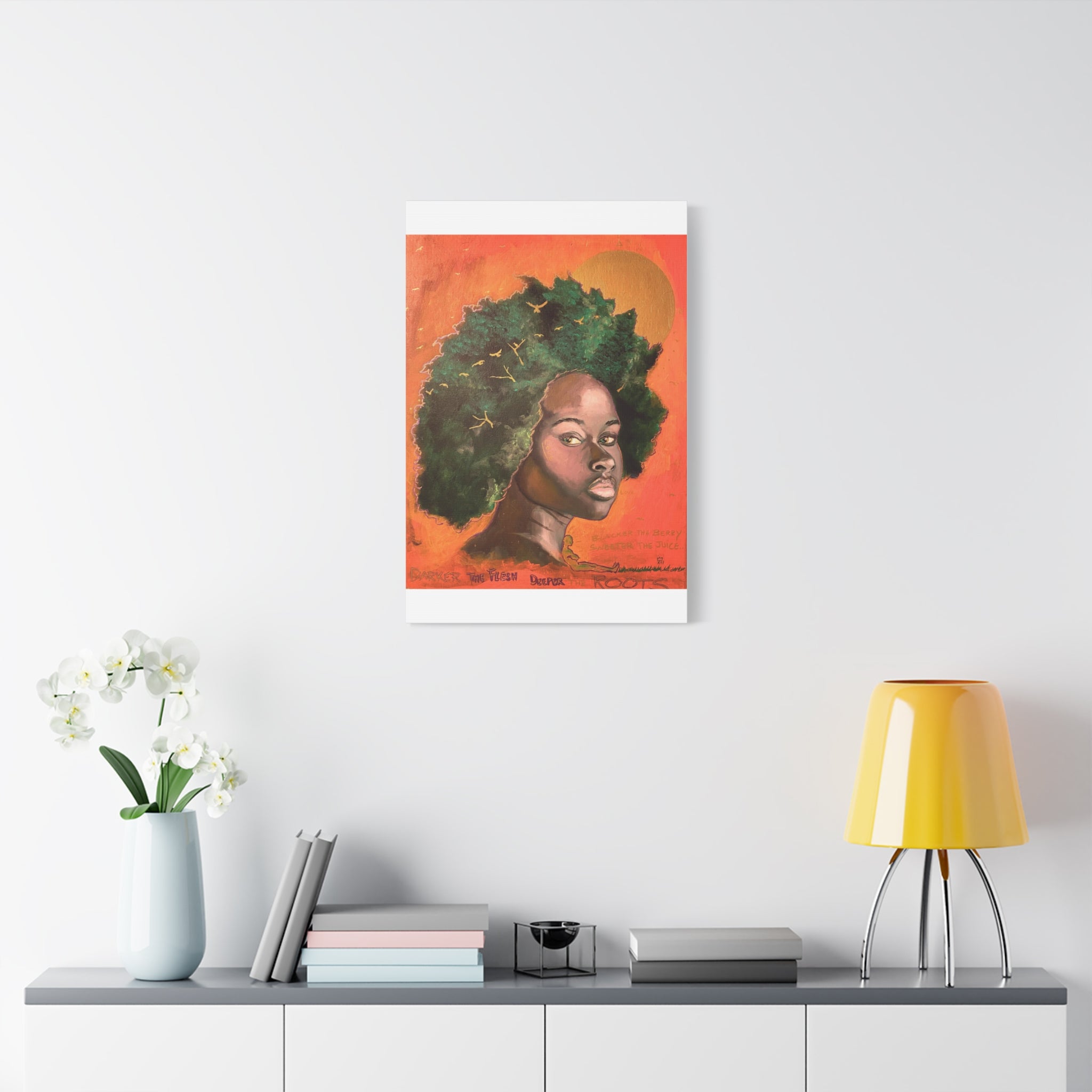 Artistic Canvas Print, Afrocentric Wall Art by Ronald Remy, Unique Home Decor, Gift for Art Lovers, Bohemian Decor, Inspirational Artwork