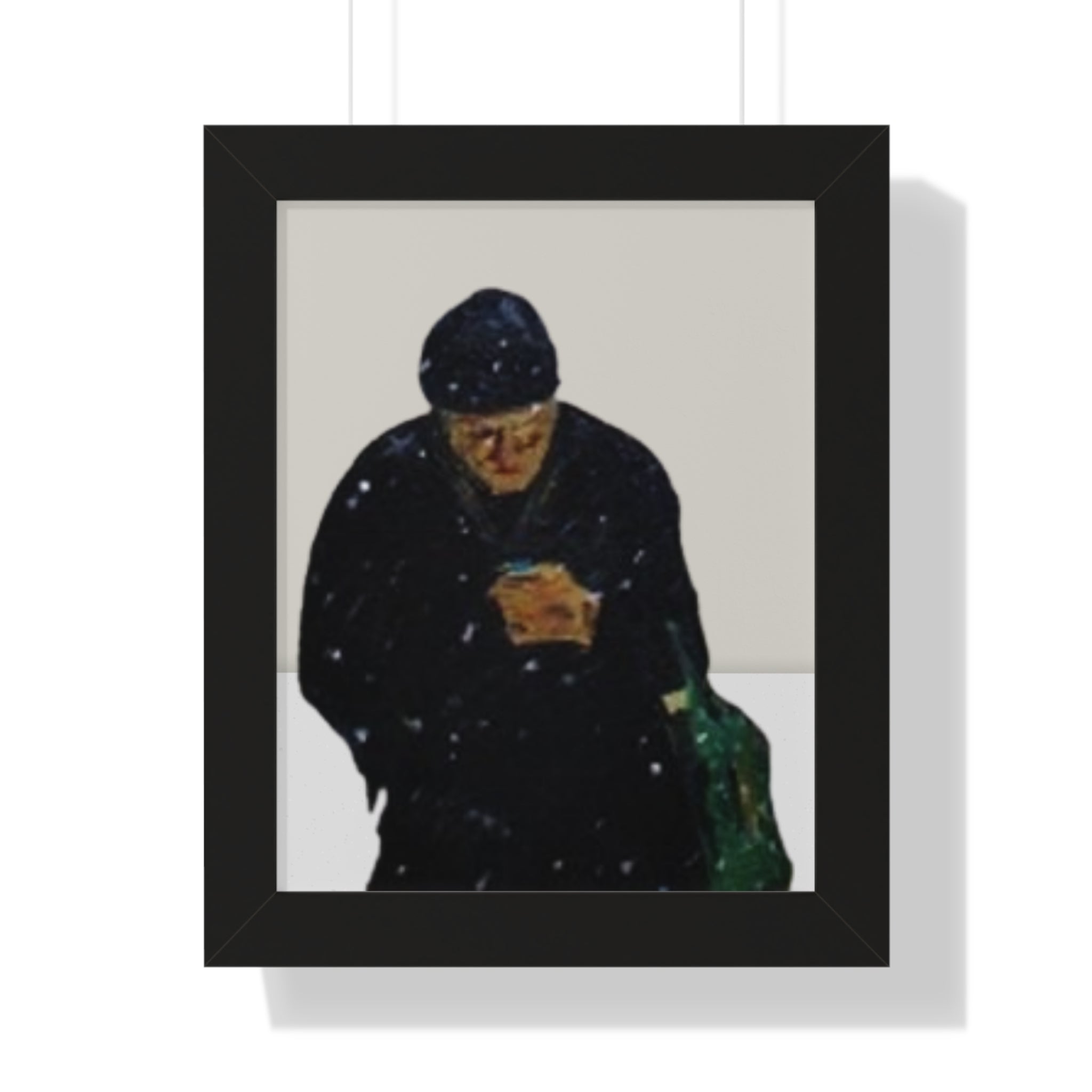 Framed Vertical Poster: Thoughtful Art by Dovid Remy for Home Decor, Unique Gift, Wall Art, Modern Art, Cozy Atmosphere