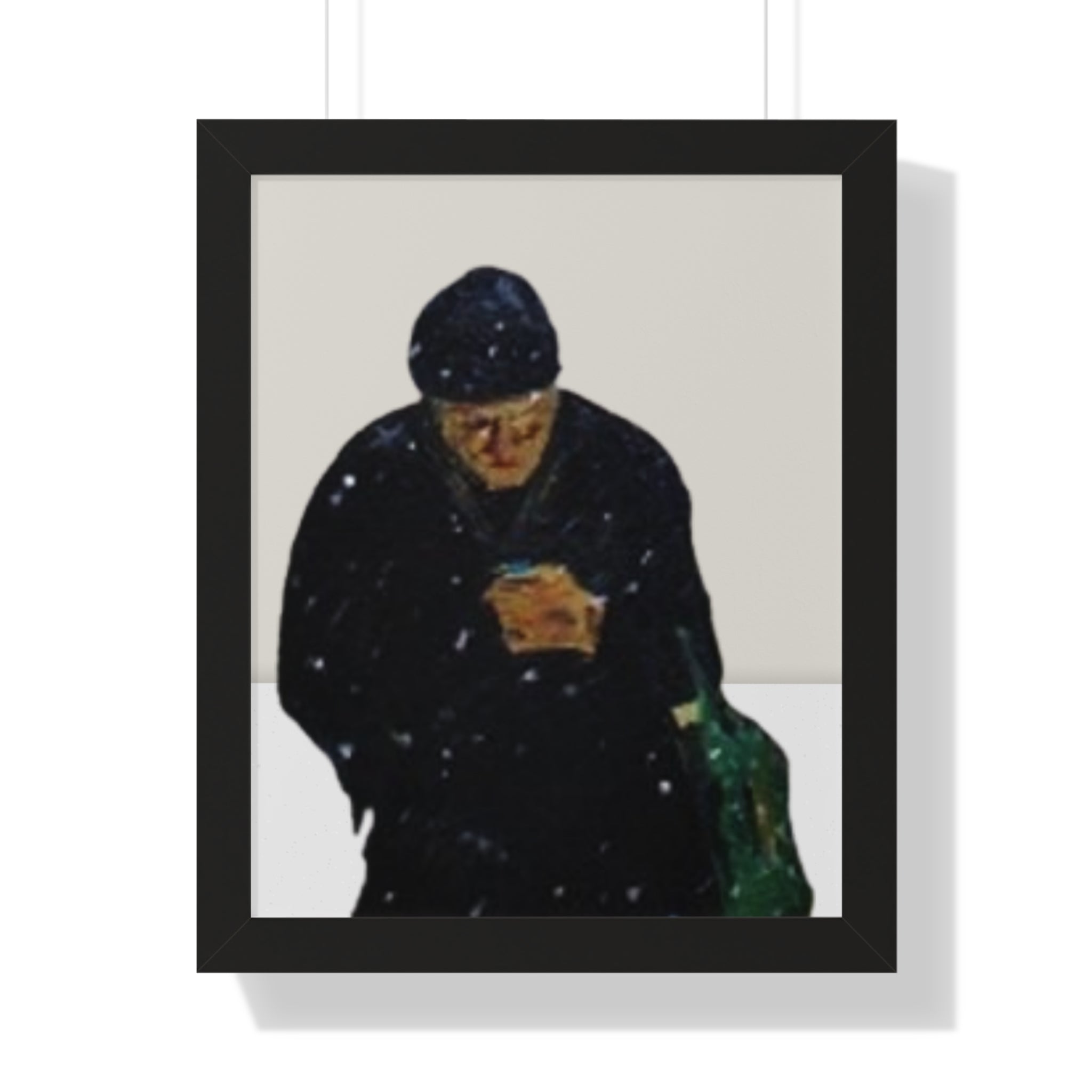 Framed Vertical Poster: Thoughtful Art by Dovid Remy for Home Decor, Unique Gift, Wall Art, Modern Art, Cozy Atmosphere