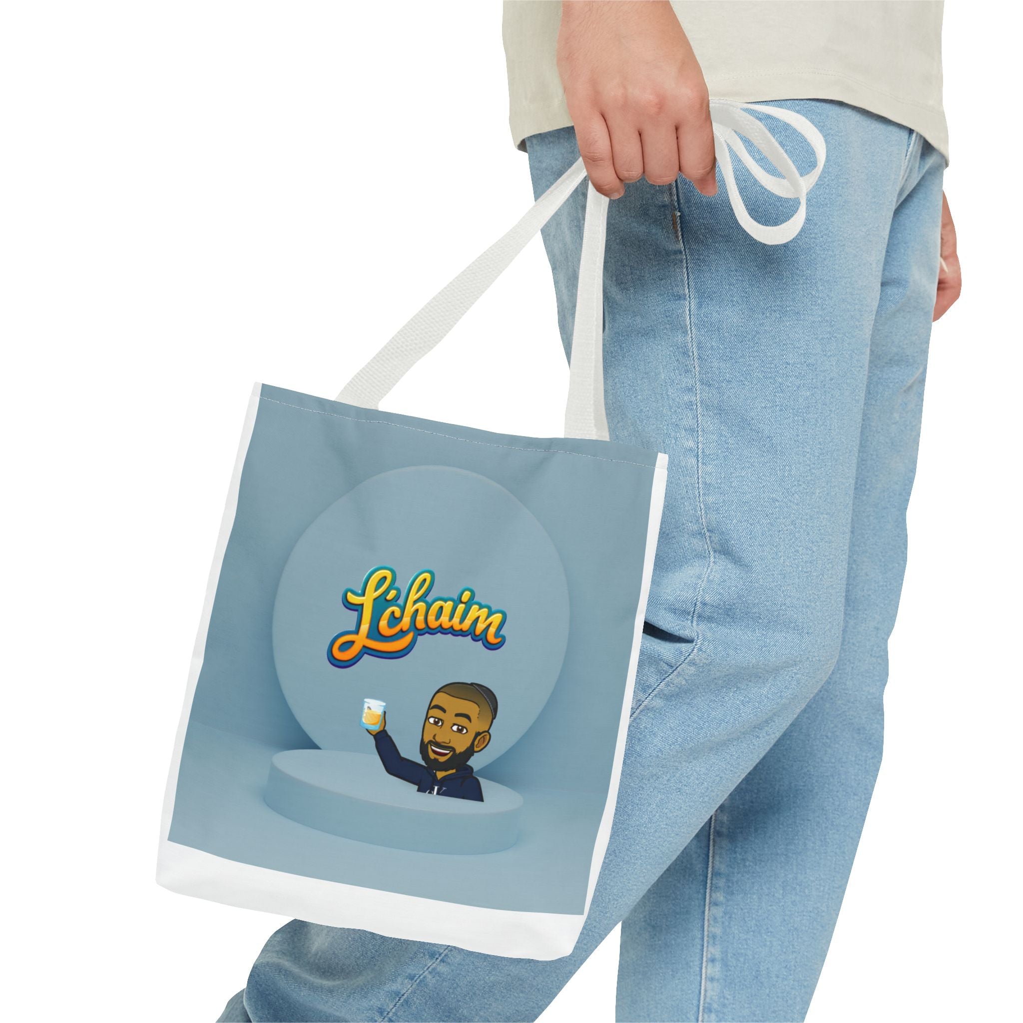Dov's L'Chaim Tote Bag Collection - Fun Jewish Celebration Bag for Gifts, Party, Shabbat