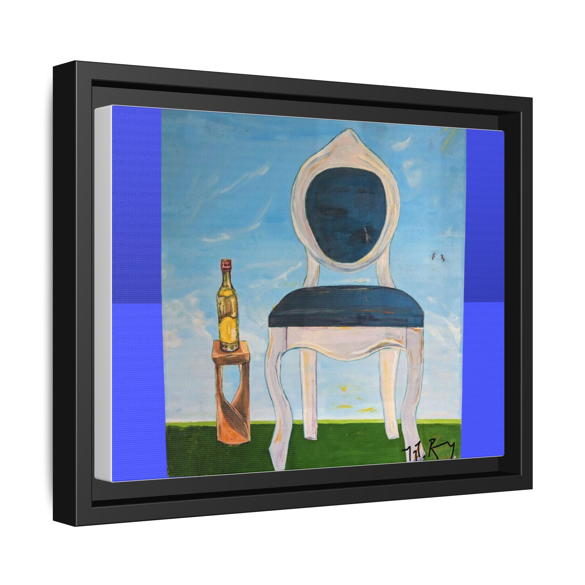 Colorful Framed Canvas Art by Dovid Remy - Modern Chair Painting for Home Décor, Gallery Wall, Gift for Art Lovers, Unique Wall Art, Vibrant [...]