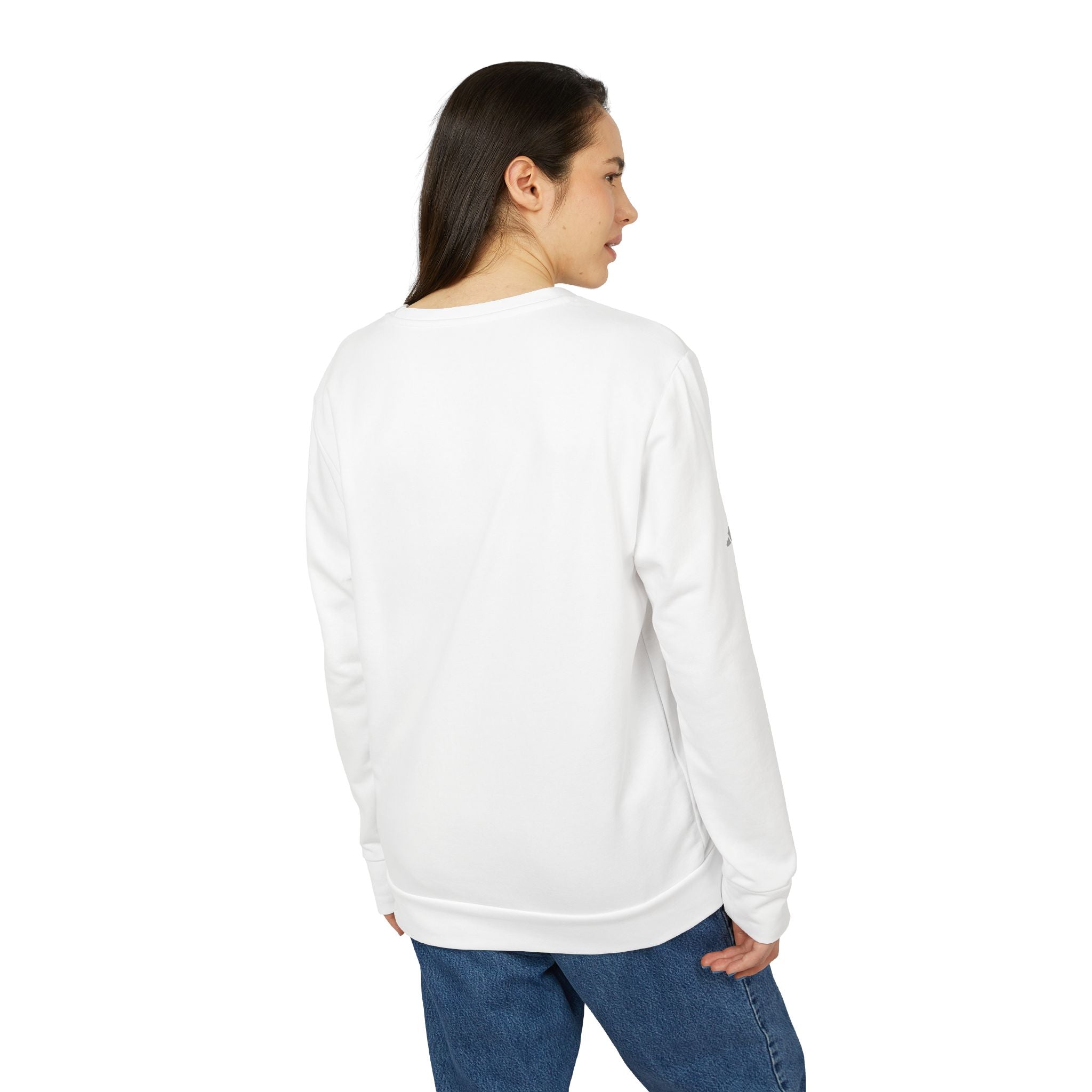 Adidas Unisex Crewneck Sweatshirt for Home Office, Cozy Gift for Remote Workers, Working from Home Attire, Casual Wear, Holiday Gift