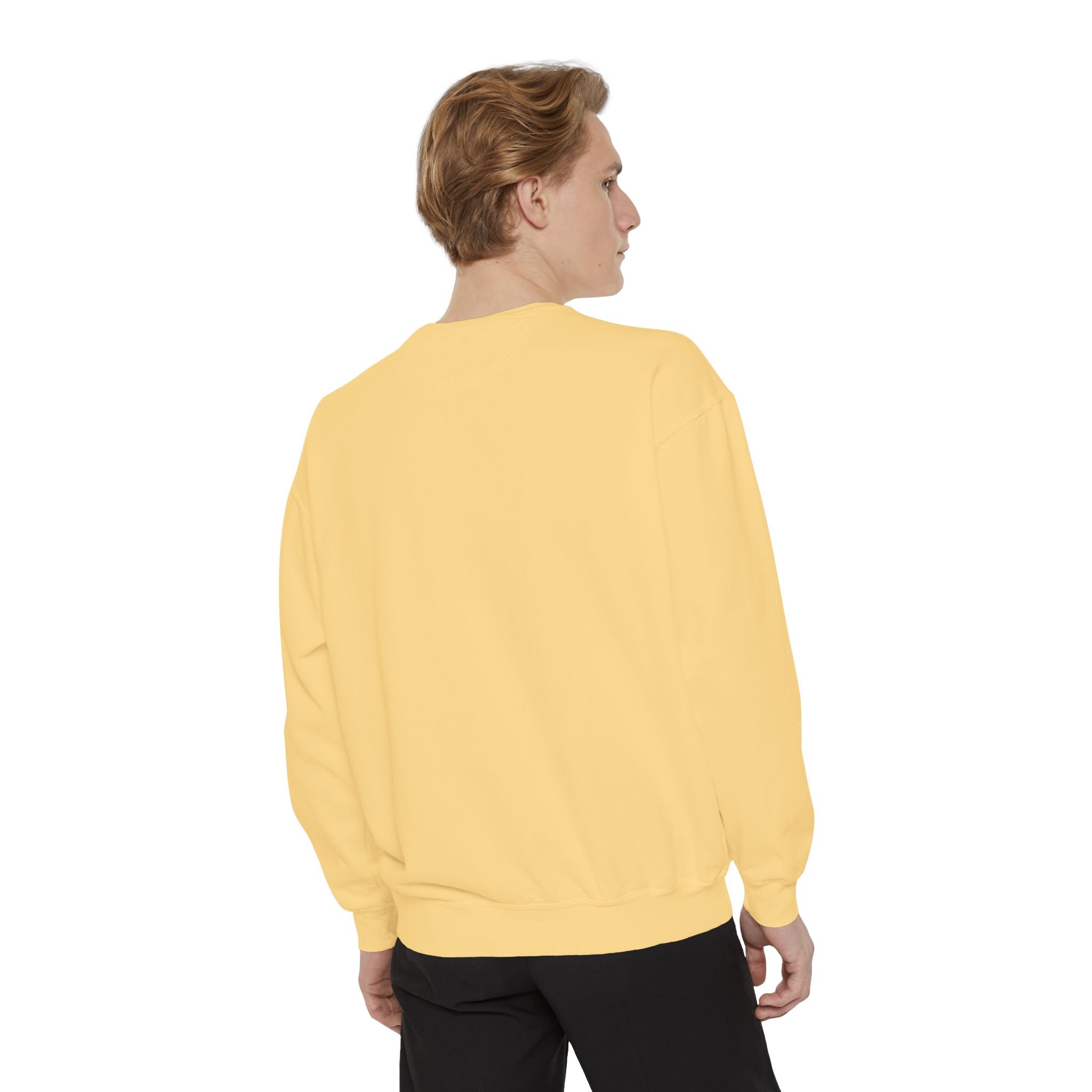 Limited Edition Unisex Garment-Dyed Sweatshirt - "Pray for Peace in Jerusalem" | Cozy, Inspirational, Gift for Activists, Spirituality, Everyday Wear