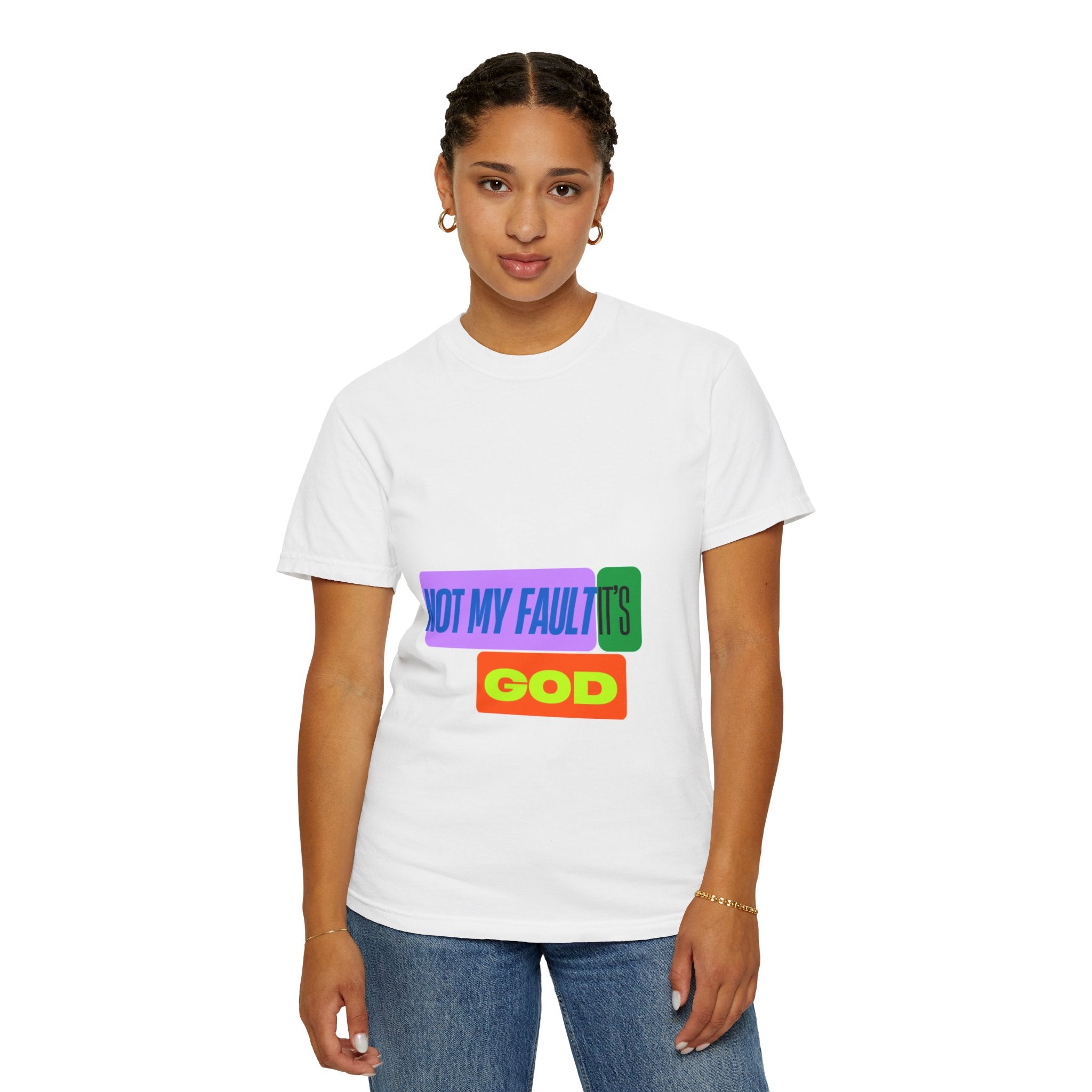 Vibrant Statement T-Shirt, Casual Wear, Gift for Friends, Faith-Inspired Apparel, Summer Style, Unique Graphic Tee