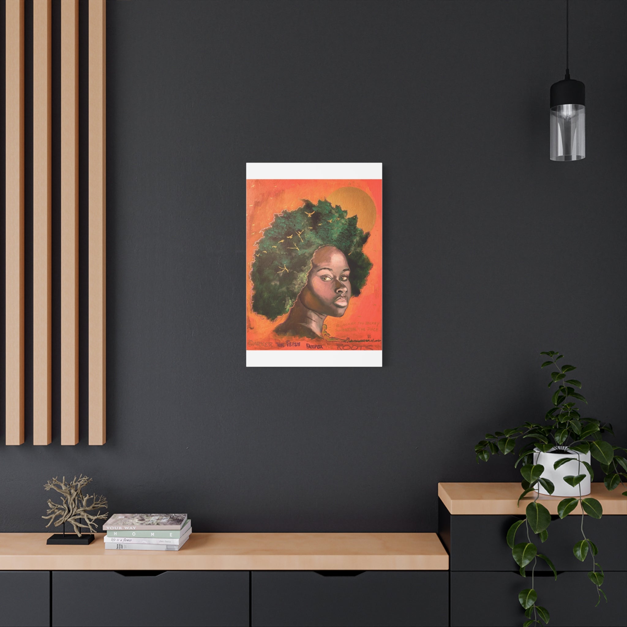 Artistic Canvas Print, Afrocentric Wall Art by Ronald Remy, Unique Home Decor, Gift for Art Lovers, Bohemian Decor, Inspirational Artwork