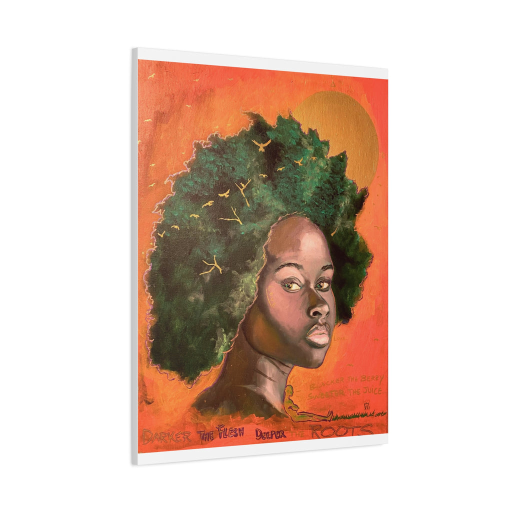 Artistic Canvas Print, Afrocentric Wall Art by Ronald Remy, Unique Home Decor, Gift for Art Lovers, Bohemian Decor, Inspirational Artwork