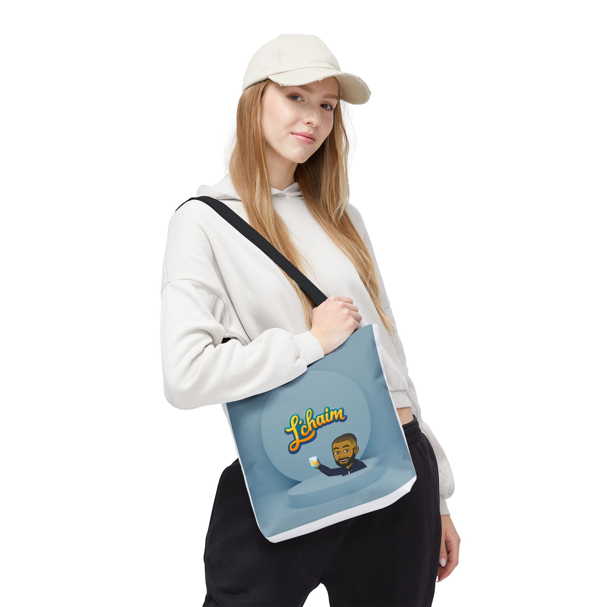 Dov's L'Chaim Tote Bag Collection - Fun Jewish Celebration Bag for Gifts, Party, Shabbat