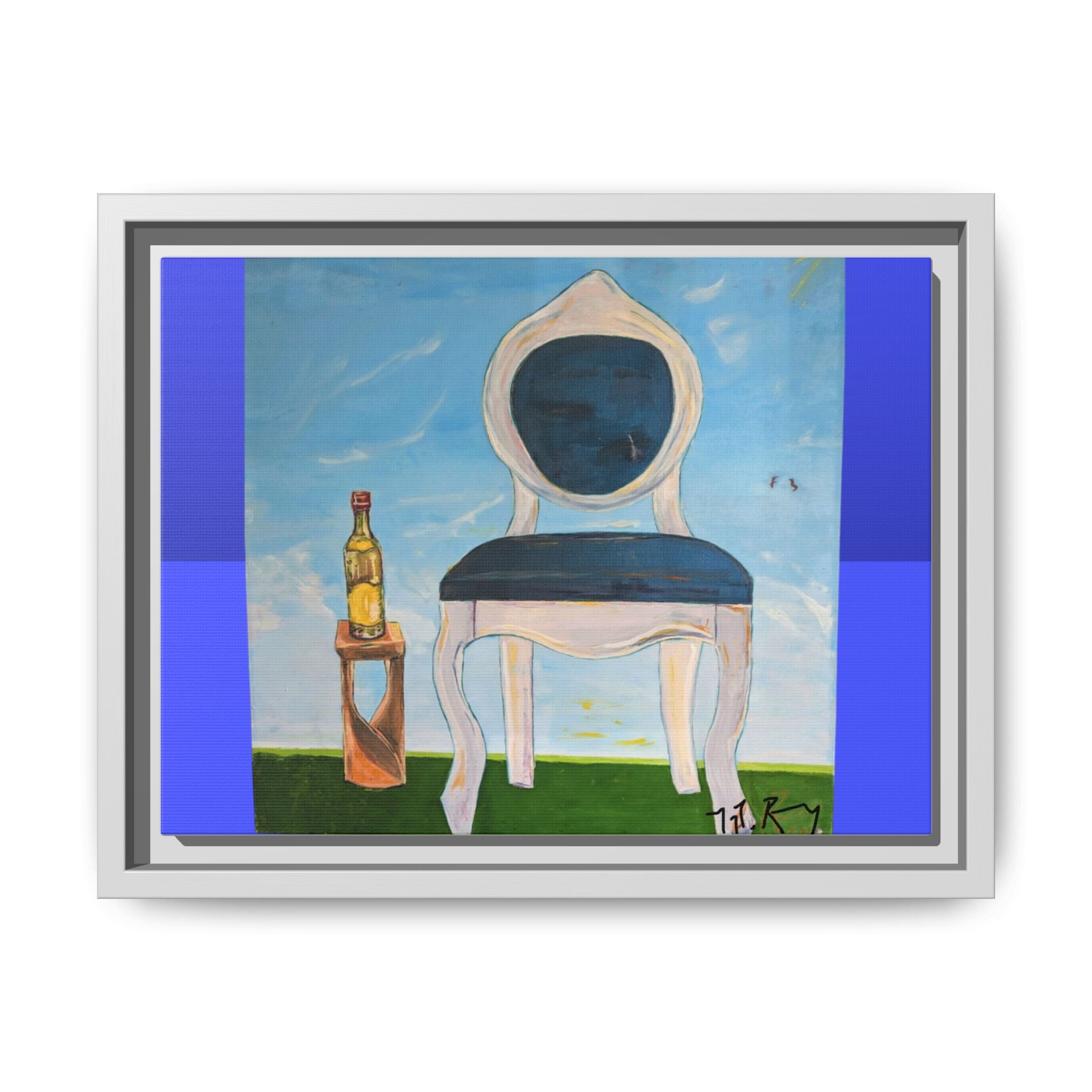 Colorful Framed Canvas Art by Dovid Remy - Modern Chair Painting for Home Décor, Gallery Wall, Gift for Art Lovers, Unique Wall Art, Vibrant [...]
