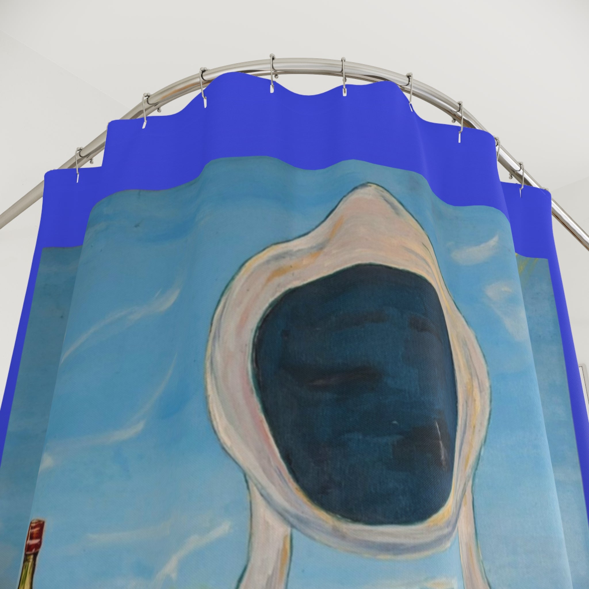 Artistic Shower Curtain with Chair Design by Dovid Remy, Bathroom Decor, Unique Home Accessory, Gift for Art Lovers, Vibrant Colorful Curtain