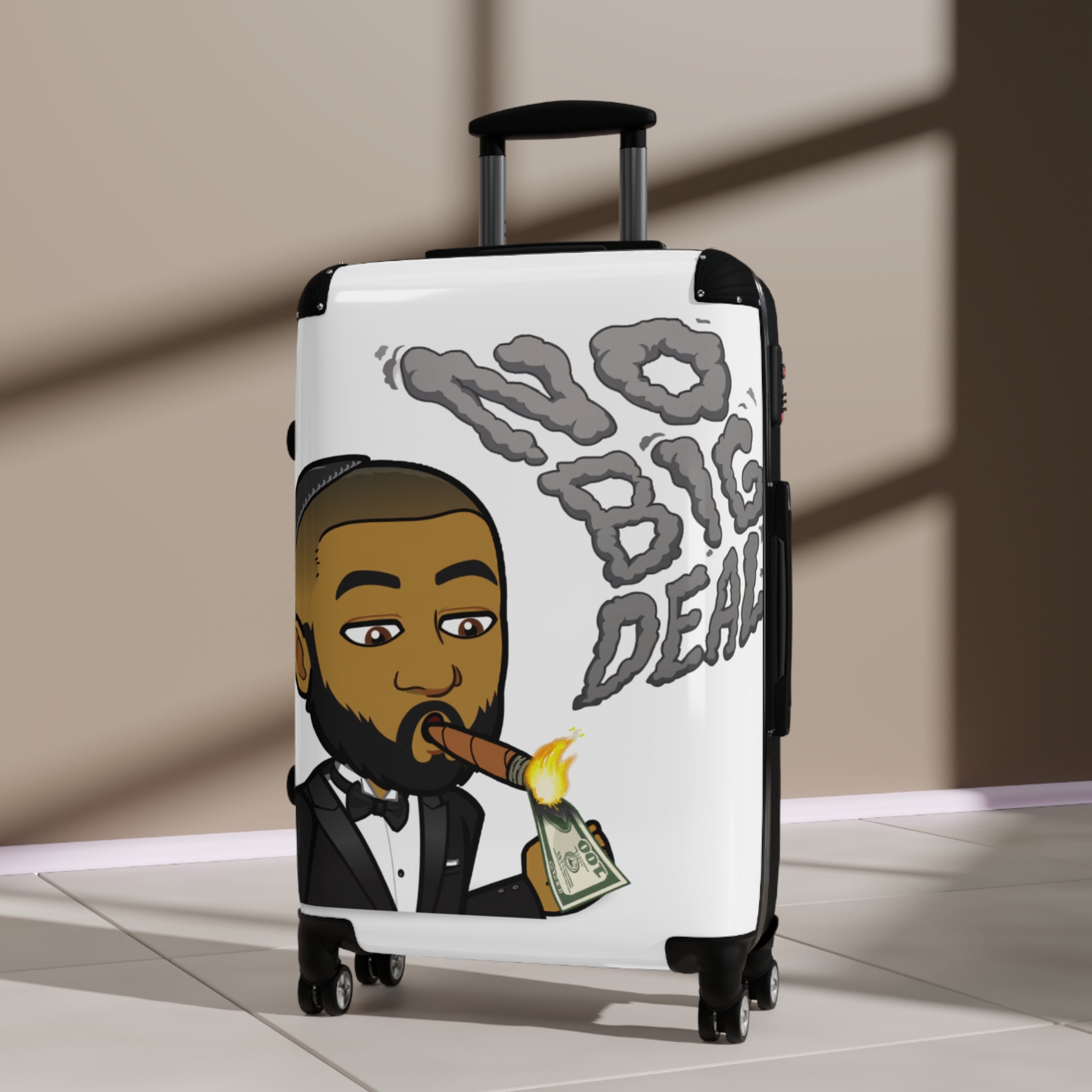 Dov's Stylish Carry-On Suitcase for Travel Enthusiasts, Funny Travel Bag, Premium Luggage, Ideal for Vacations, Great Gift for Travelers