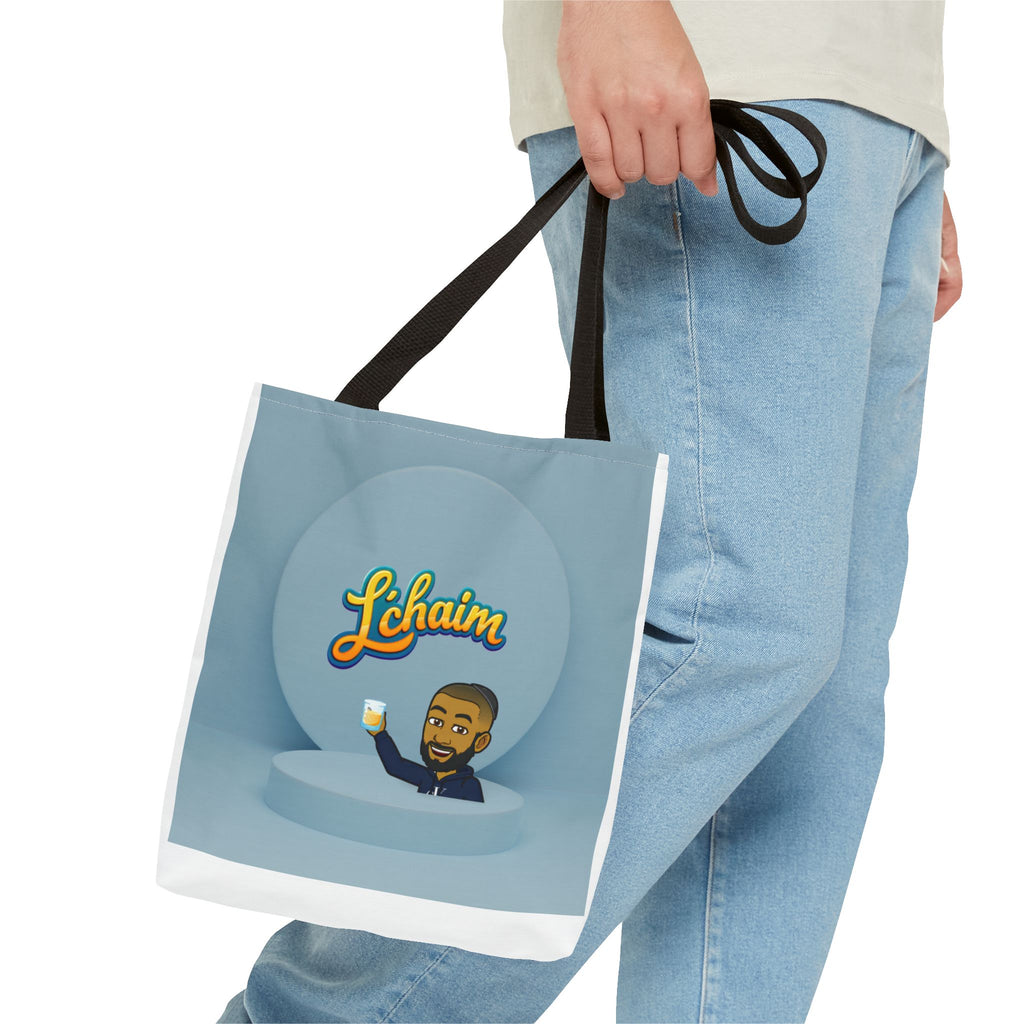Dov's L'Chaim Tote Bag Collection - Fun Jewish Celebration Bag for Gifts, Party, Shabbat