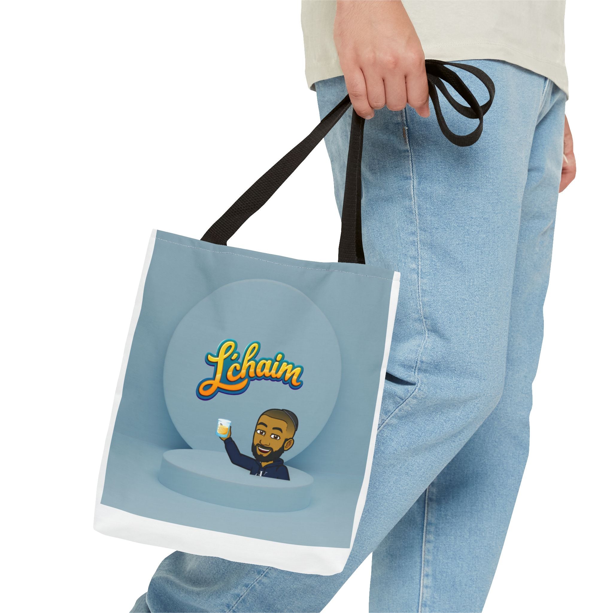 Dov's L'Chaim Tote Bag Collection - Fun Jewish Celebration Bag for Gifts, Party, Shabbat