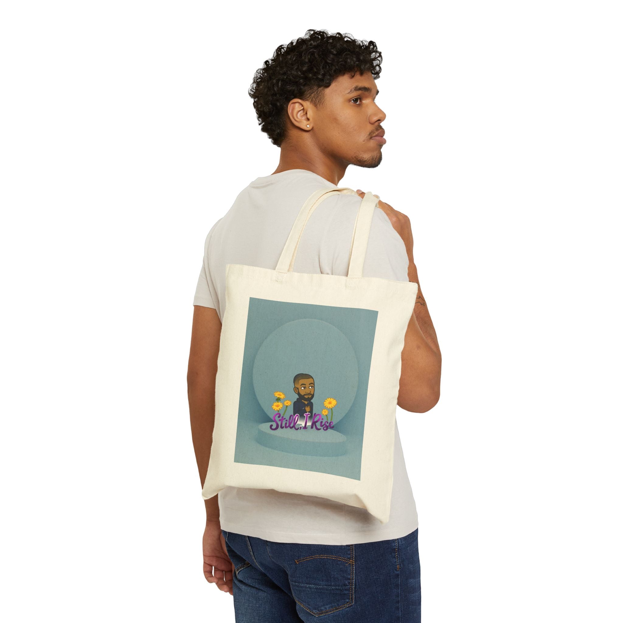 Dov's Playful Cotton Canvas Tote Bag - Versatile Eco-Friendly Bag, Summer Outing Essential, Gift for Friends, Casual Everyday Use, Perfect [...]